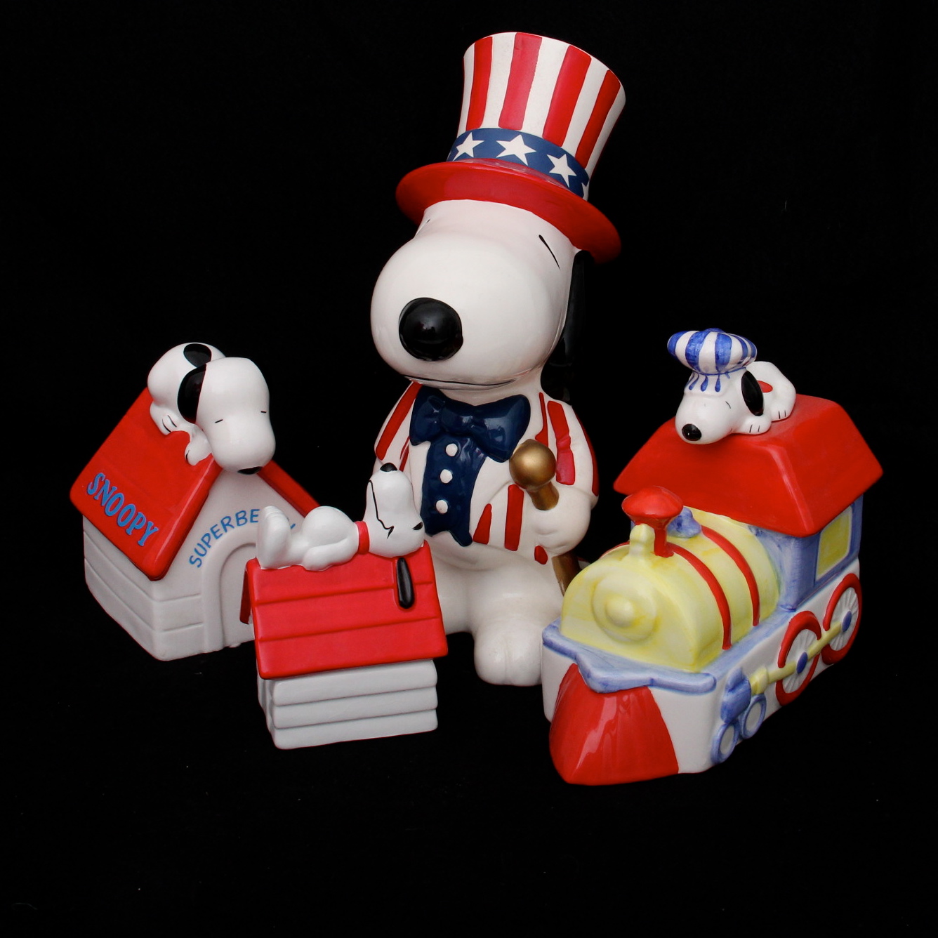 Snoopy Music Boxes and Other Ceramic Collectibles