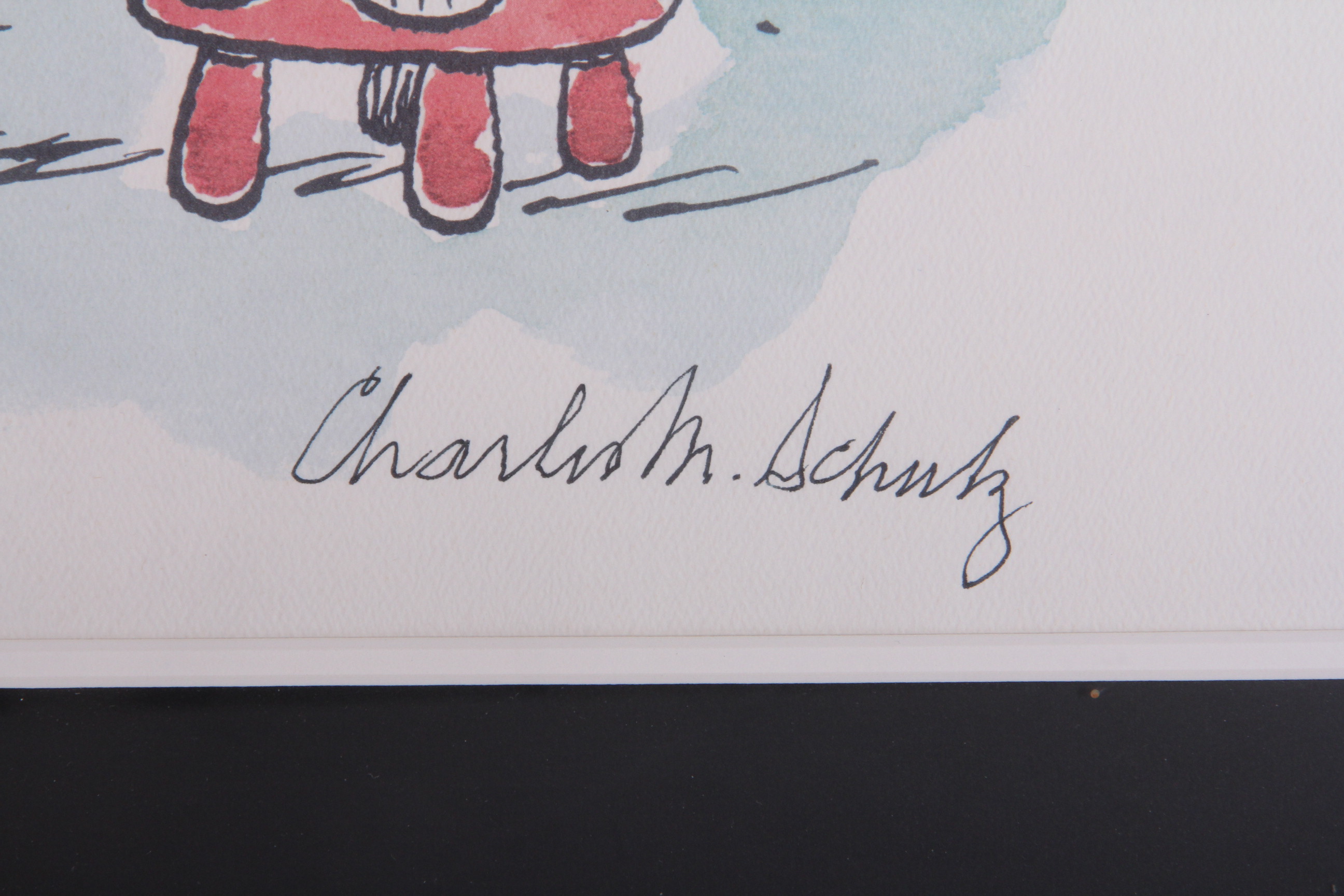 Signed Limited Edition Charles Schulz Print "The Doctor Is In"