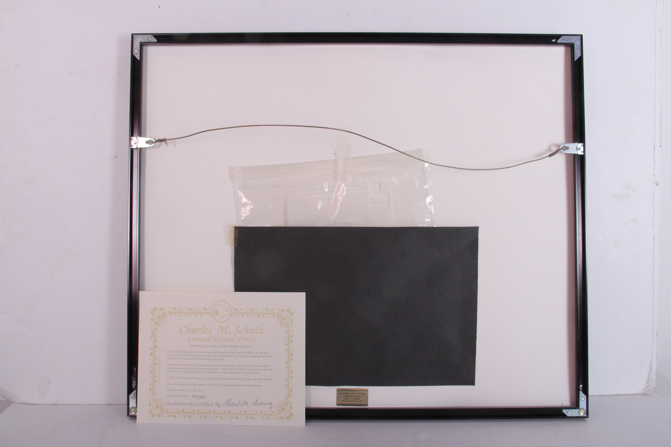 Signed Limited Edition Charles Schulz Print "The Doctor Is In"