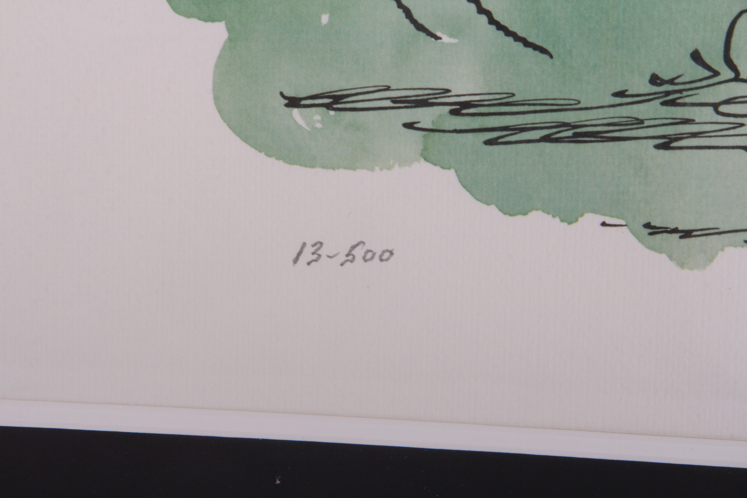 Signed Limited Edition Charles Schulz Lithograph "Augh.."