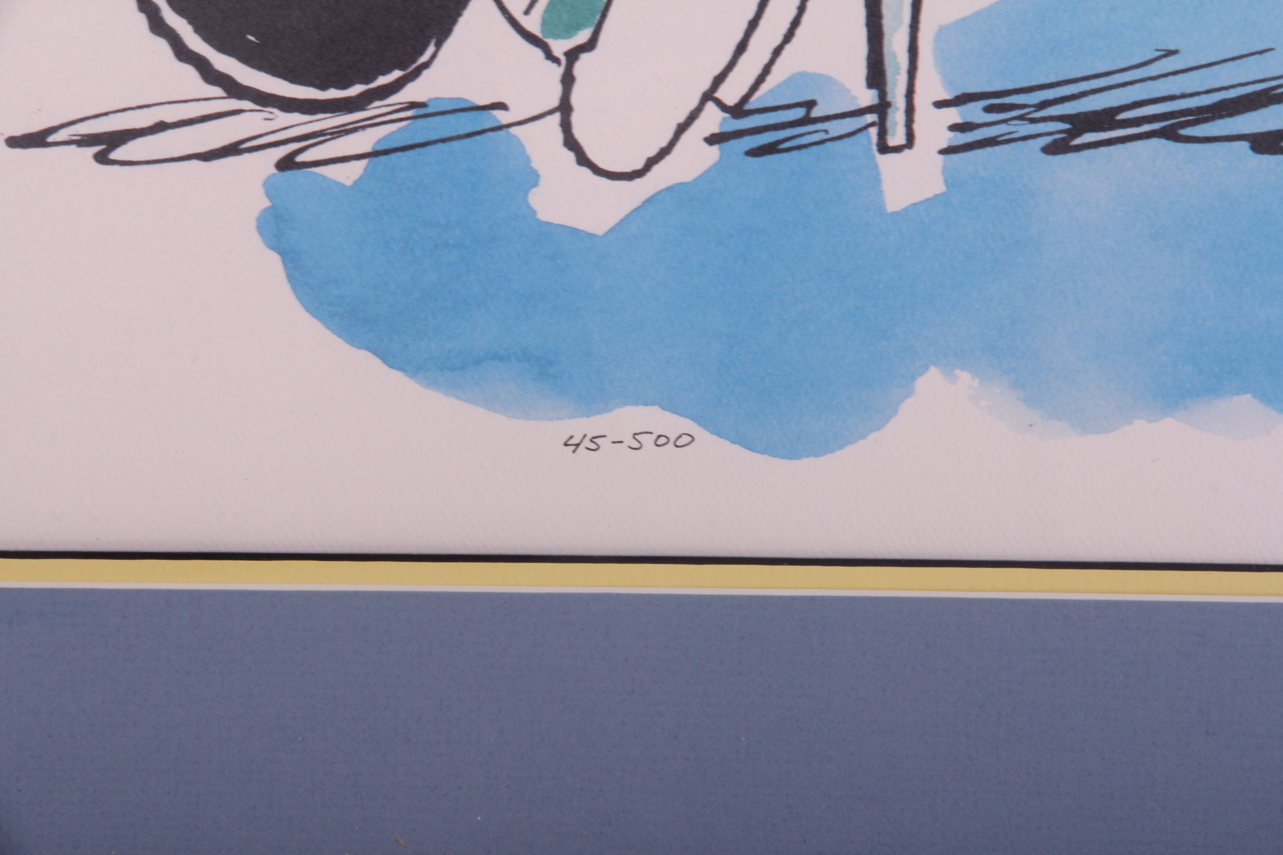 Limited Edition Signed Charles Schulz Lithograph "Sonata"