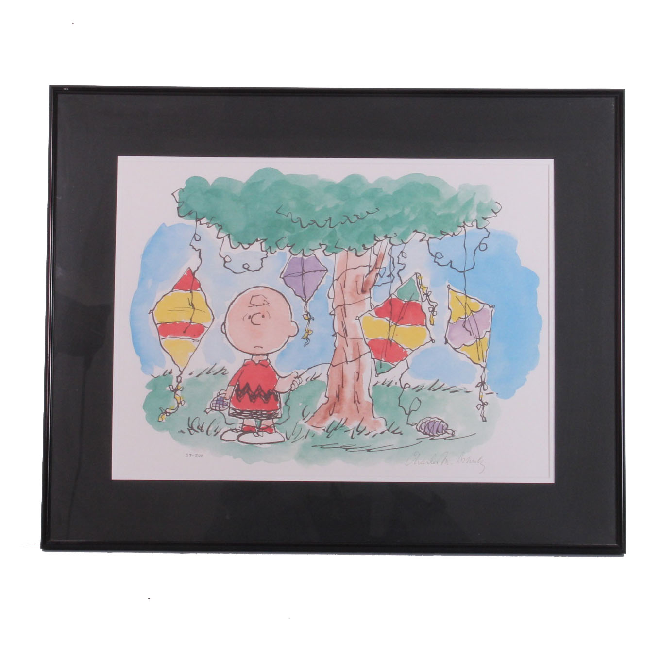 Signed Limited Edition Charles Schulz Lithograph "Good Grief"