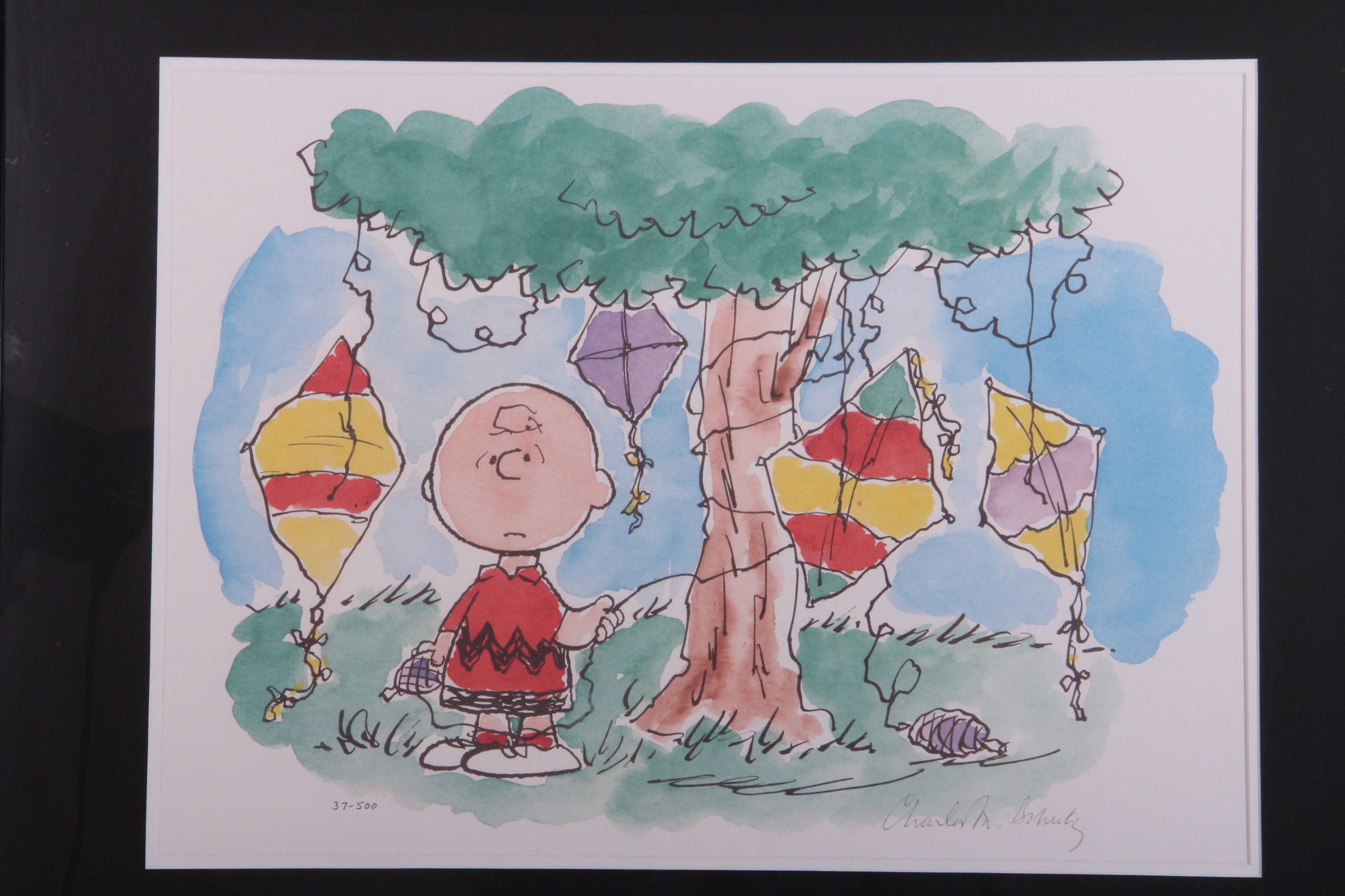 Signed Limited Edition Charles Schulz Lithograph "Good Grief"