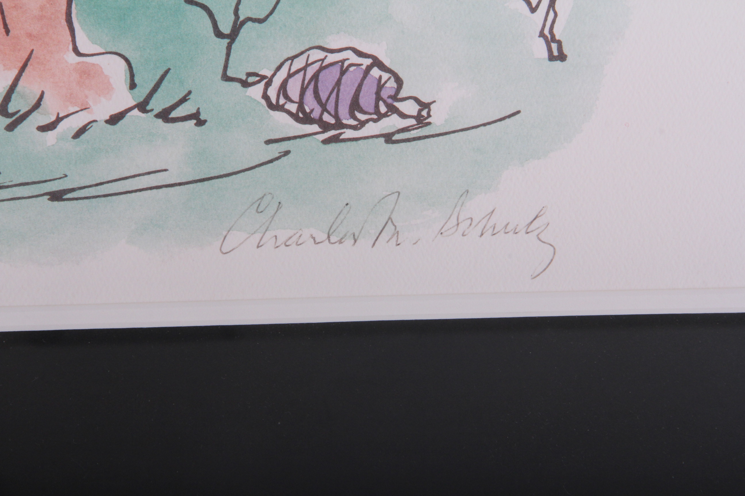 Signed Limited Edition Charles Schulz Lithograph "Good Grief"