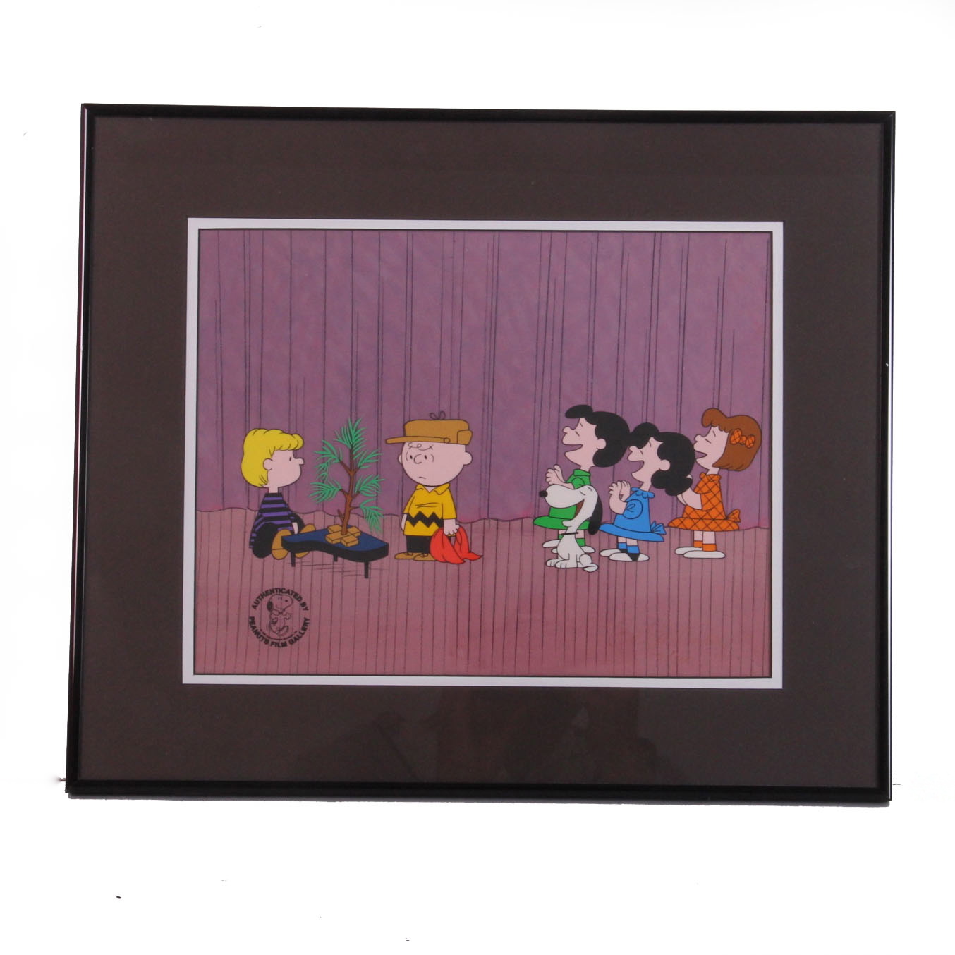 Peanuts Film Gallery Original Hand Painted Limited Edition  "A Charlie Brown Christmas" Cel