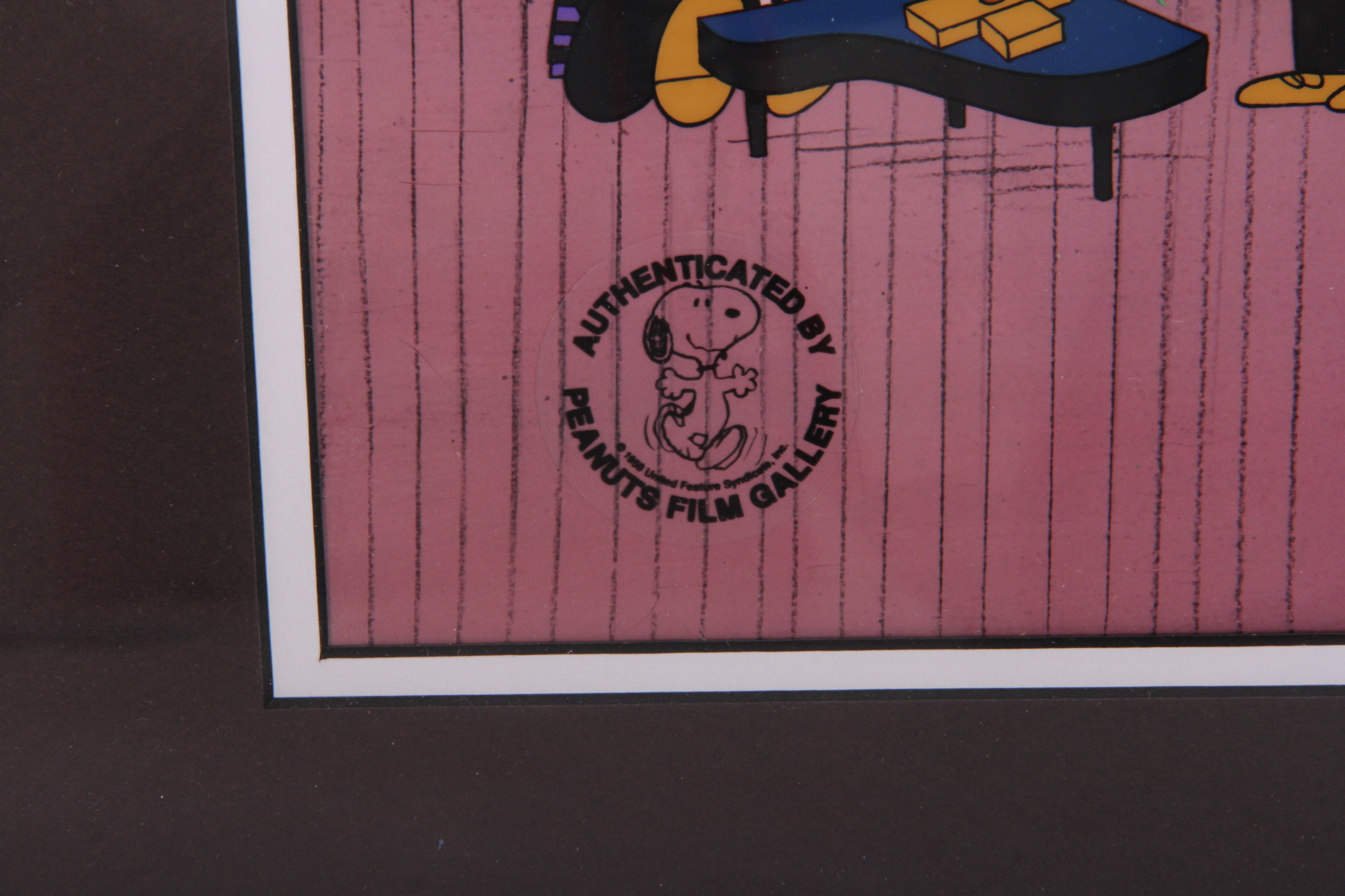 Peanuts Film Gallery Original Hand Painted Limited Edition  "A Charlie Brown Christmas" Cel