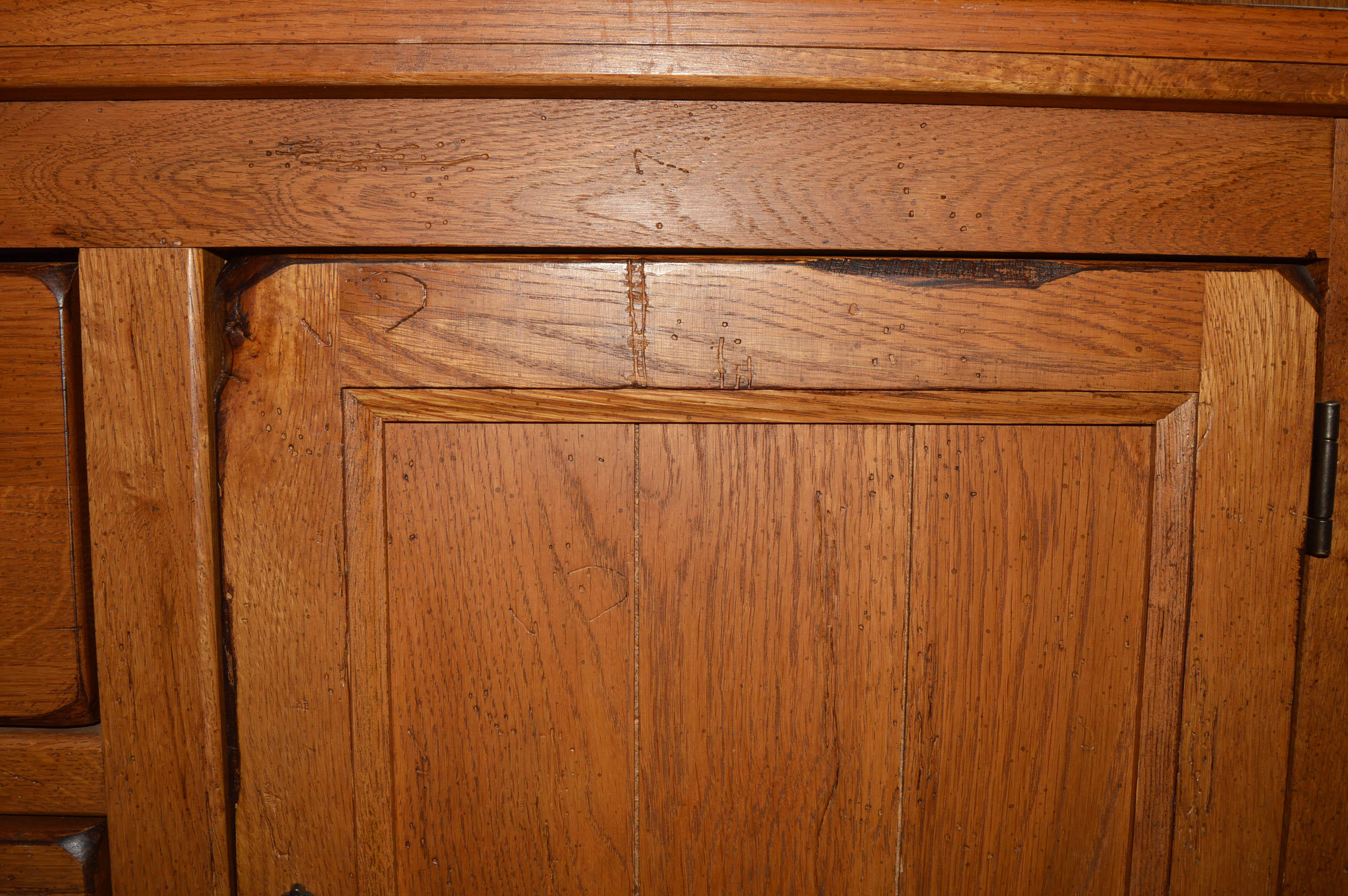 Attic Heirlooms by Broyhill Oak Hutch