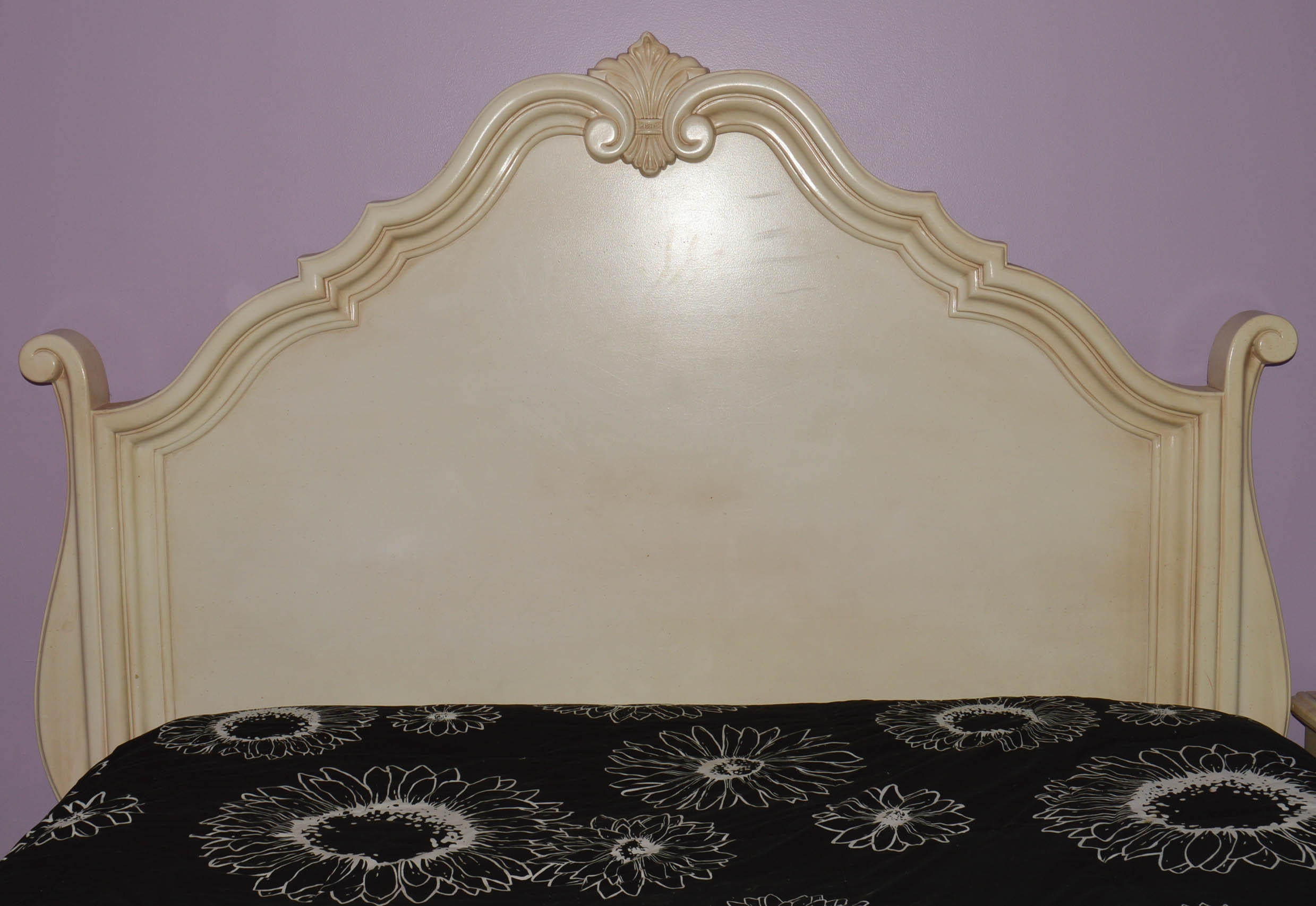 French Provincial Queen Bed Frame and Nightstand