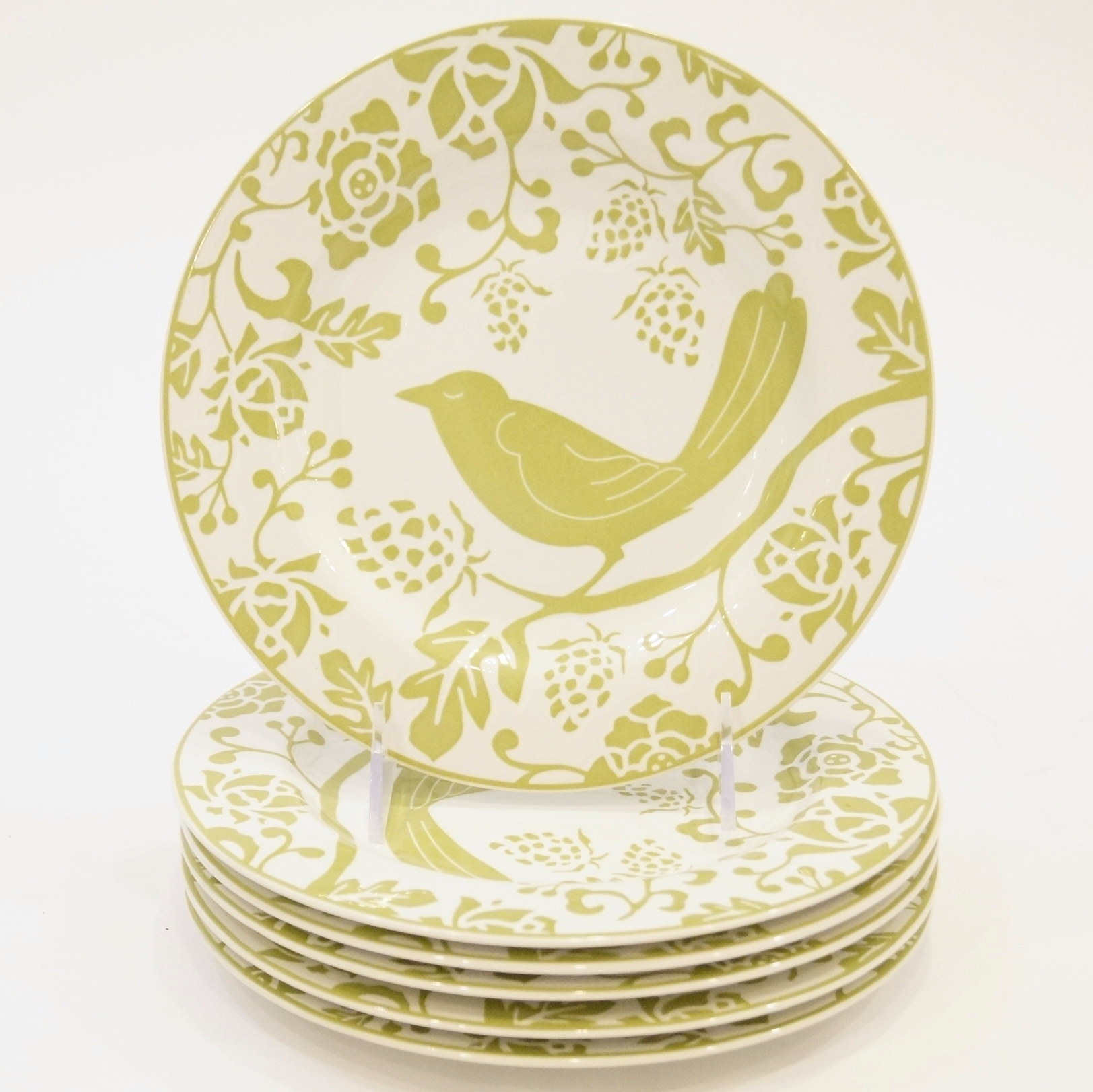 Six Pier 1 Bird Themed Plates
