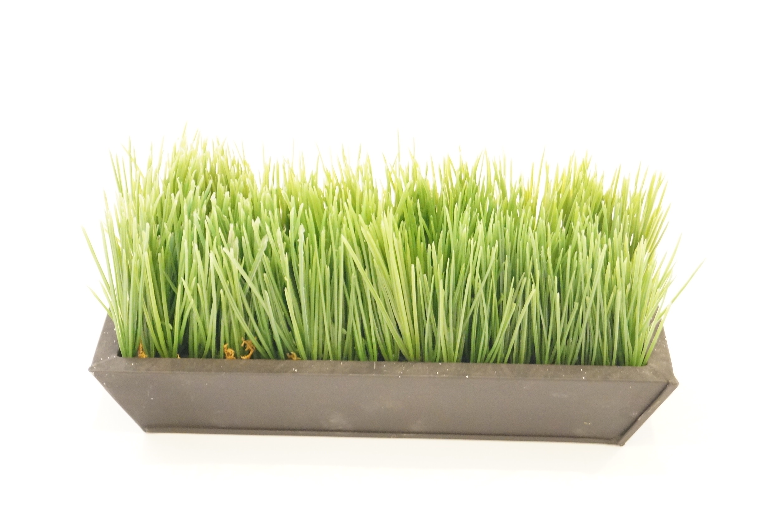 Trio of Faux Grass Decor