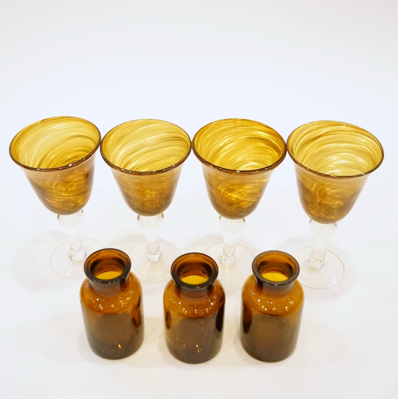 Collection of Brown Glass