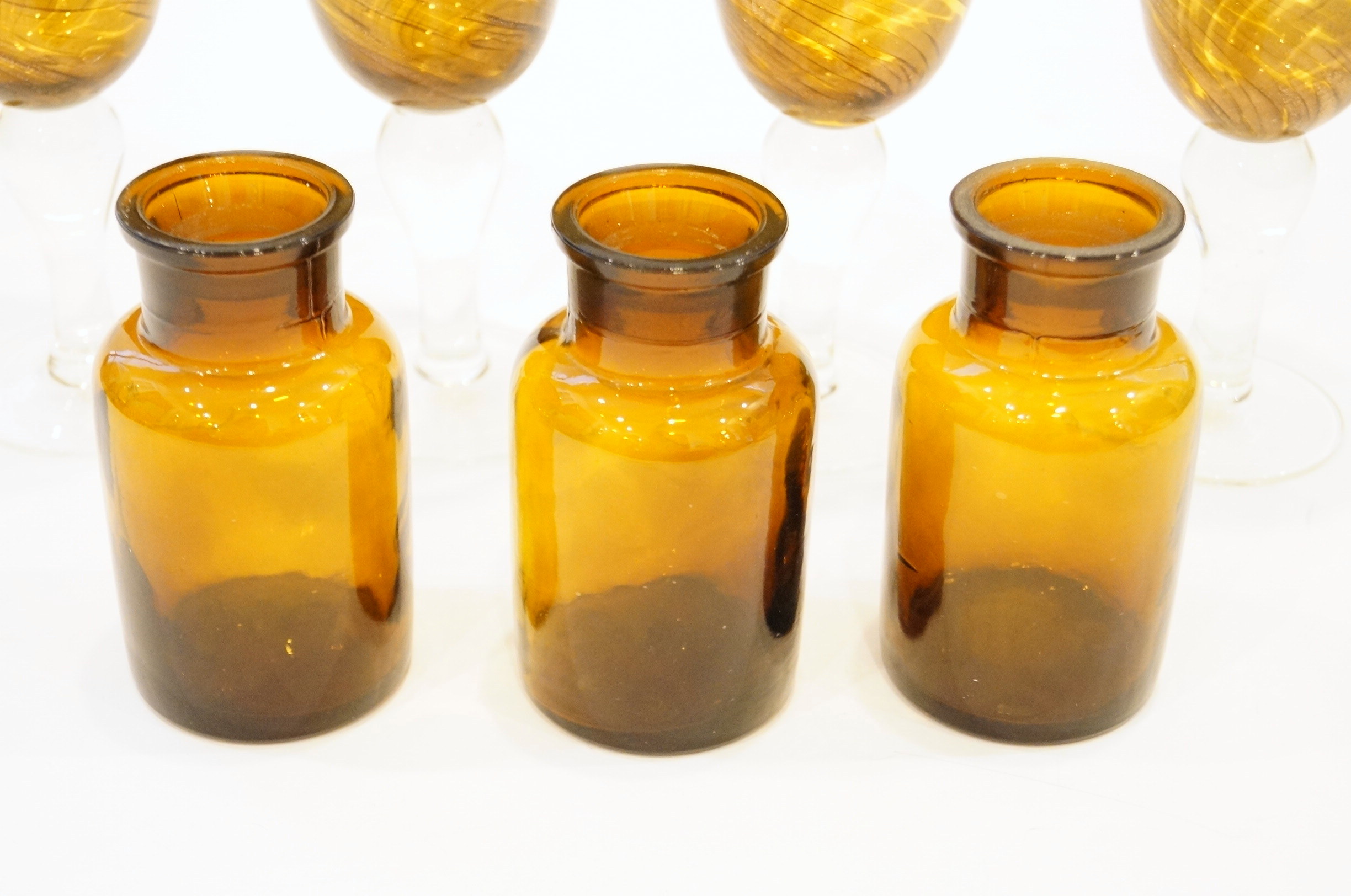 Collection of Brown Glass