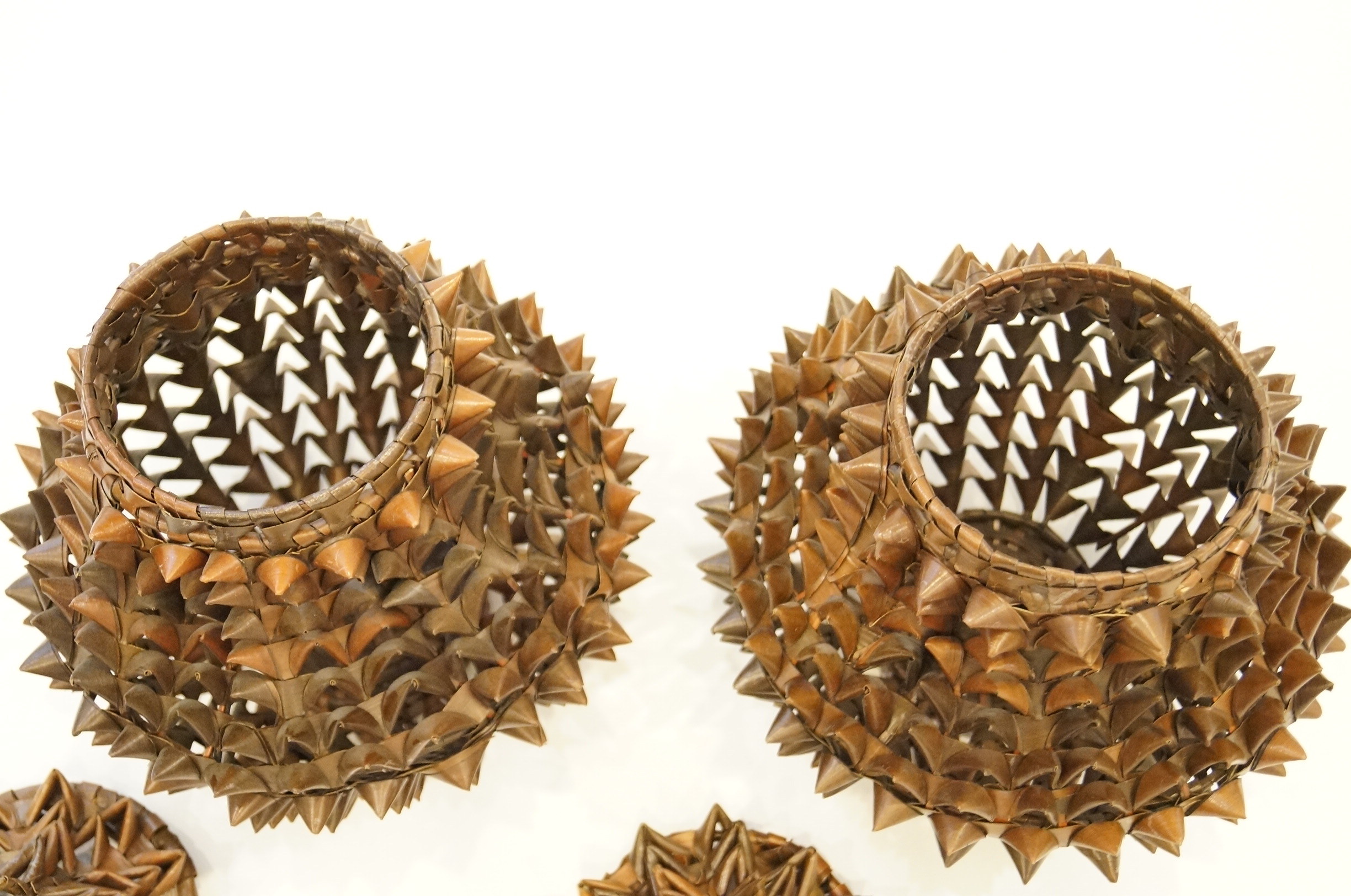Pair of Lidded Baskets