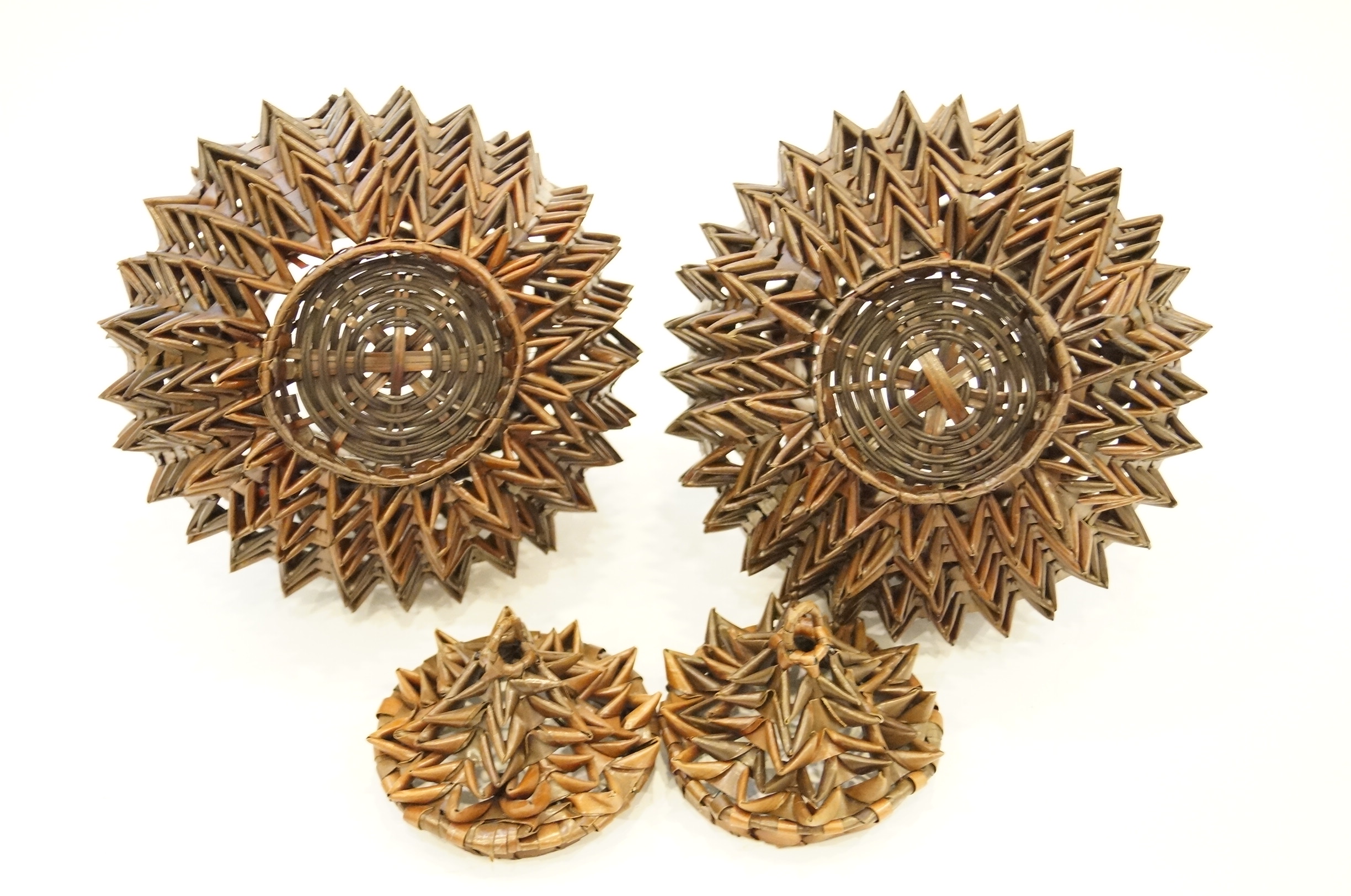 Pair of Lidded Baskets