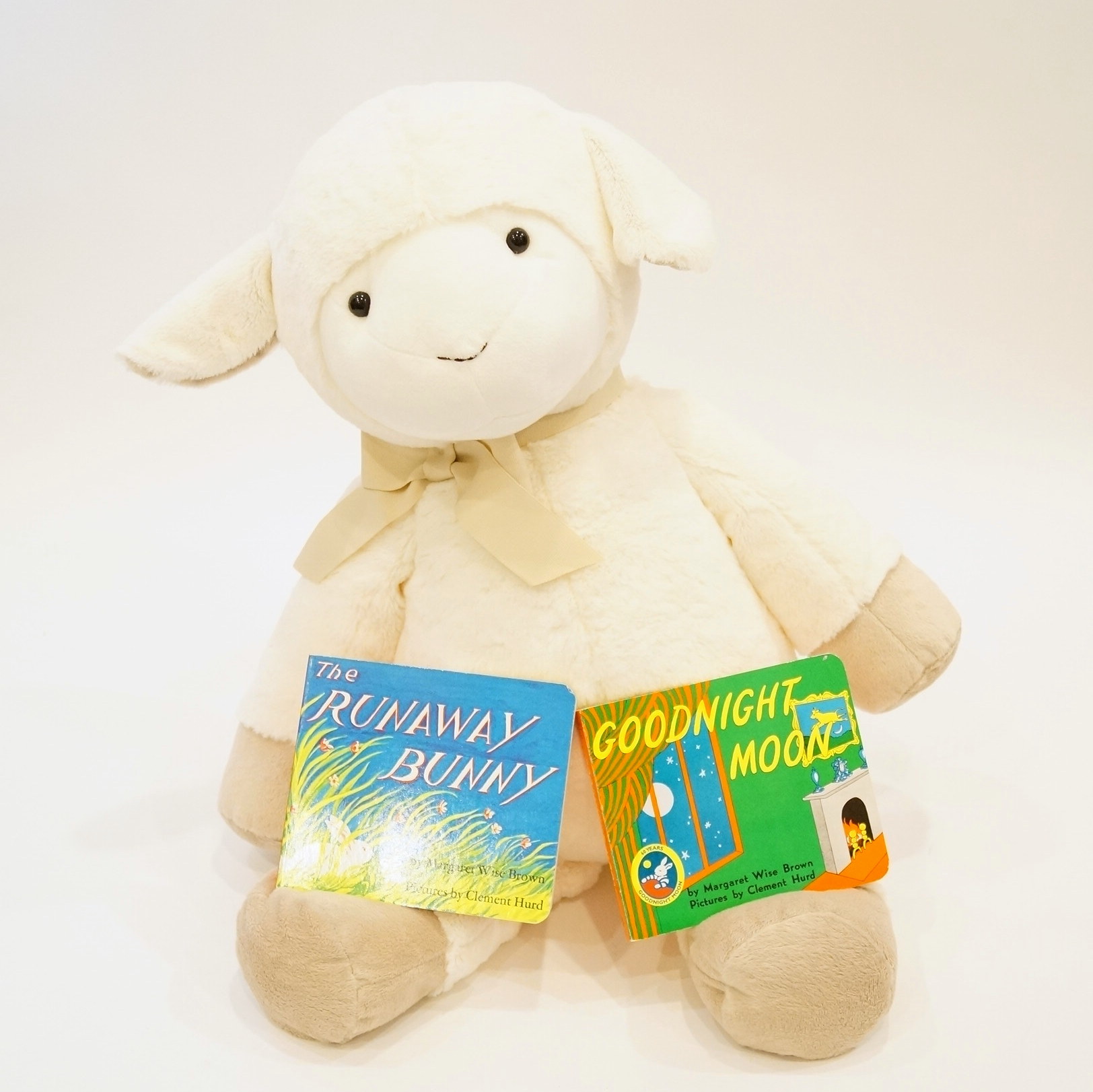 Stuffed Lamb and Two Baby Books