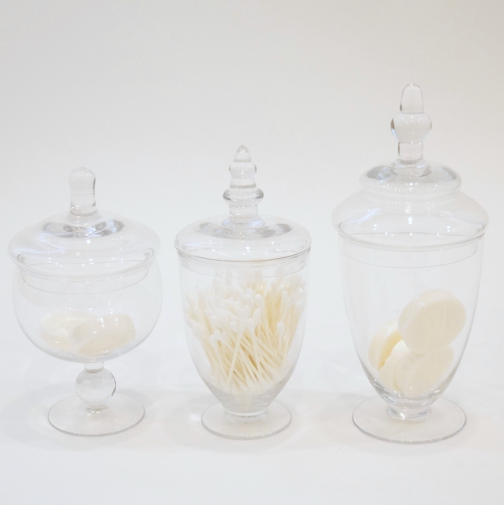 Trio of Apothecary Jars