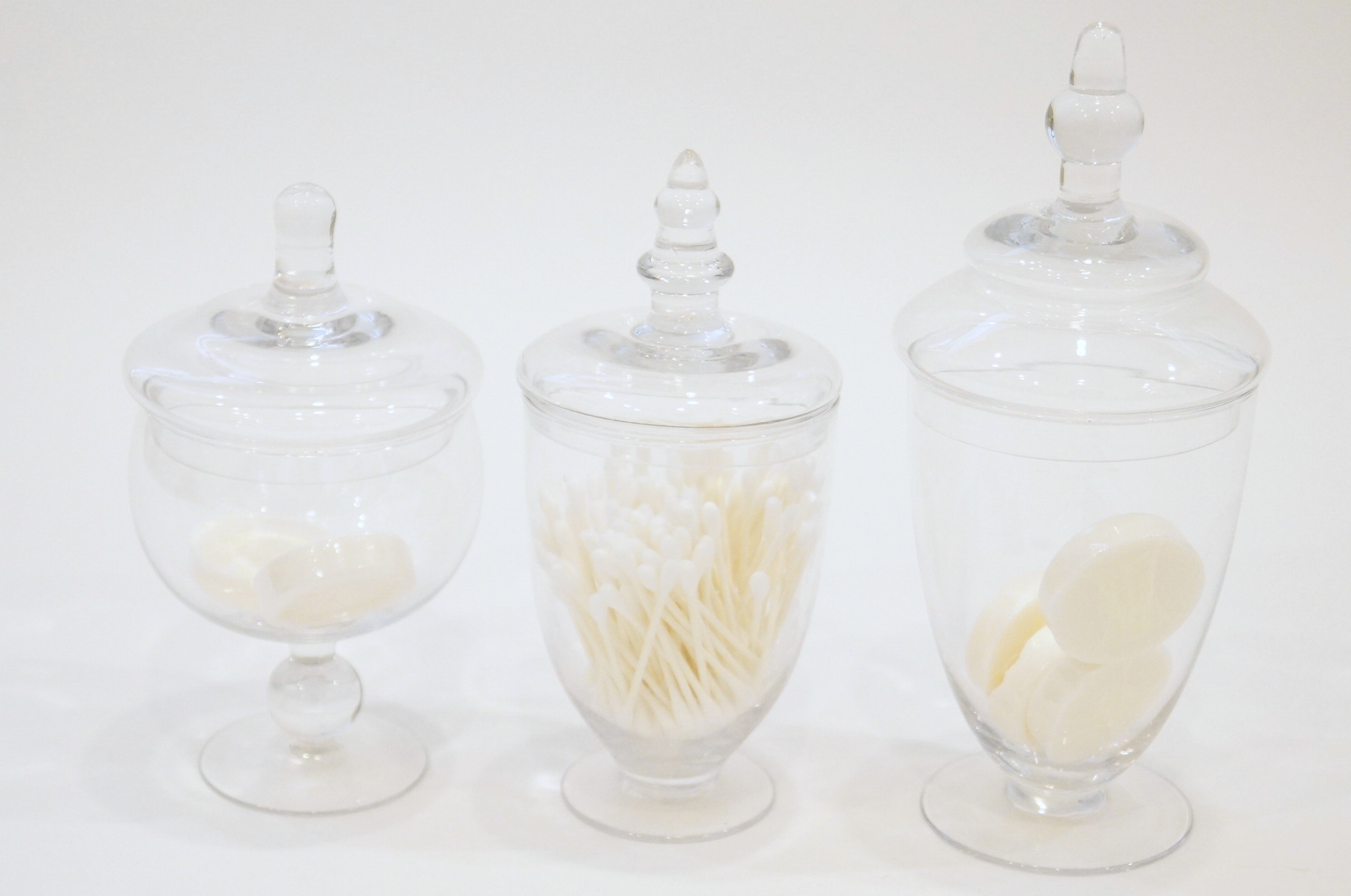 Trio of Apothecary Jars