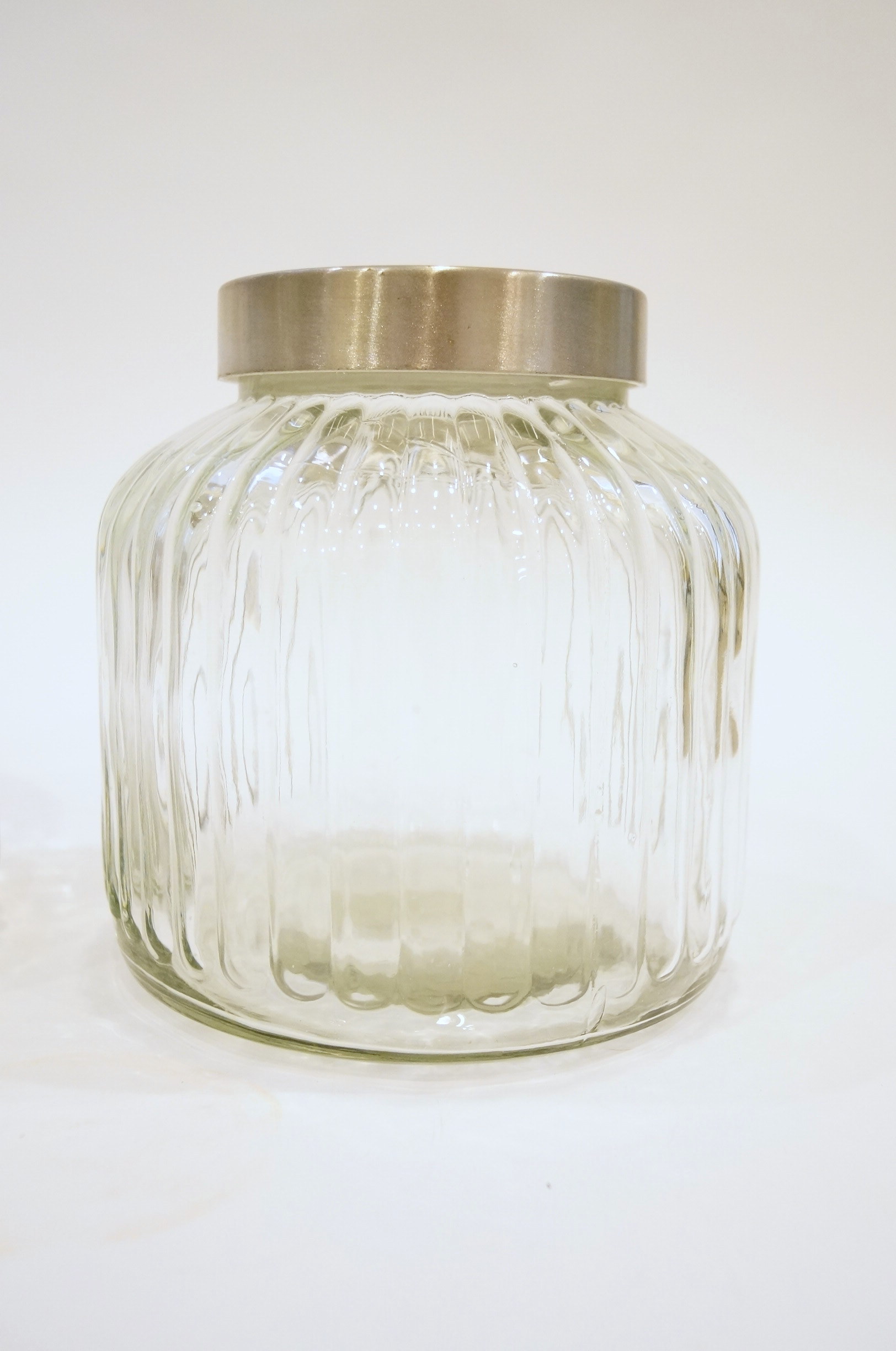 Trio of Glass Canisters