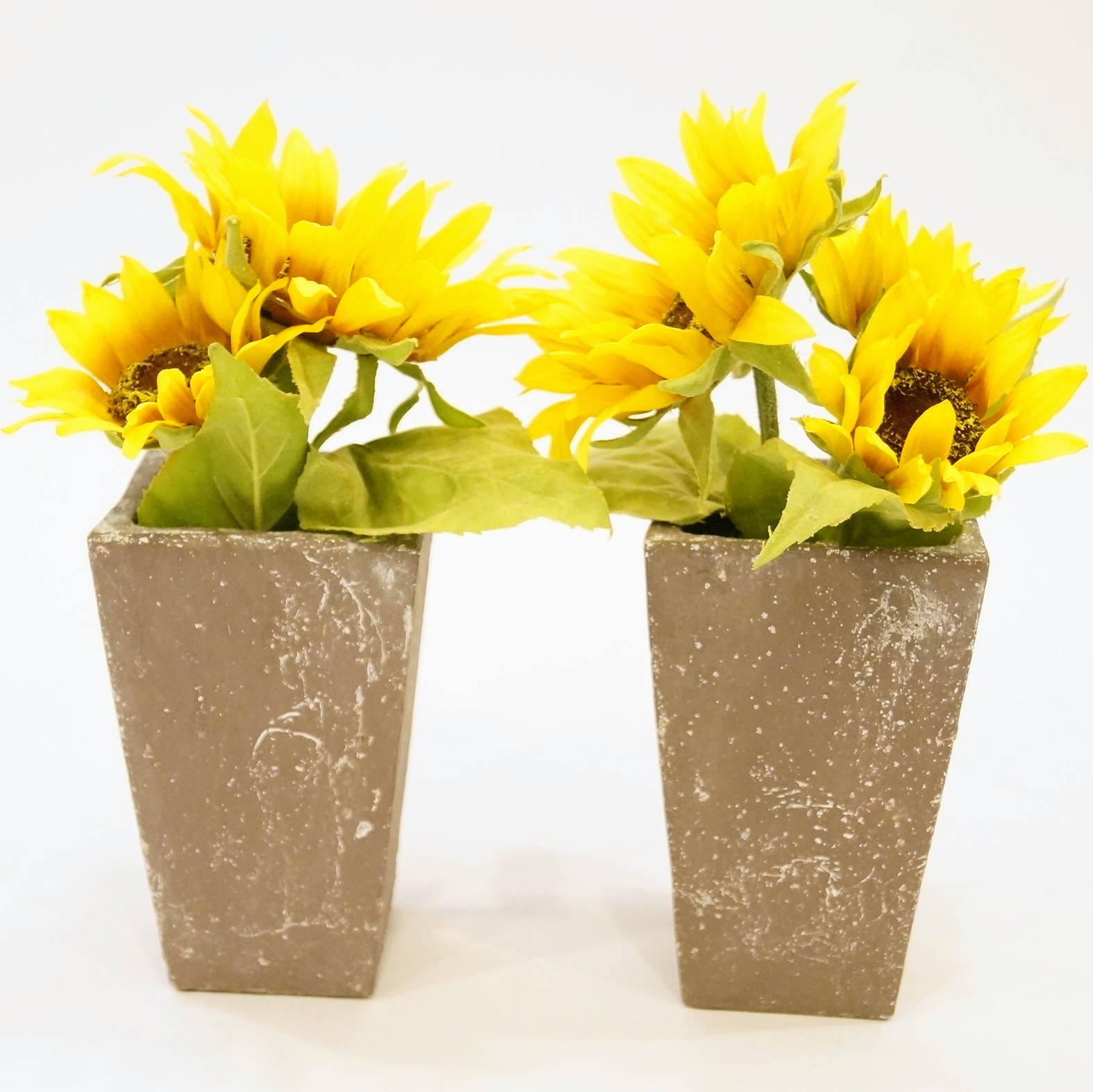 Pair of Faux Sunflower Arrangements