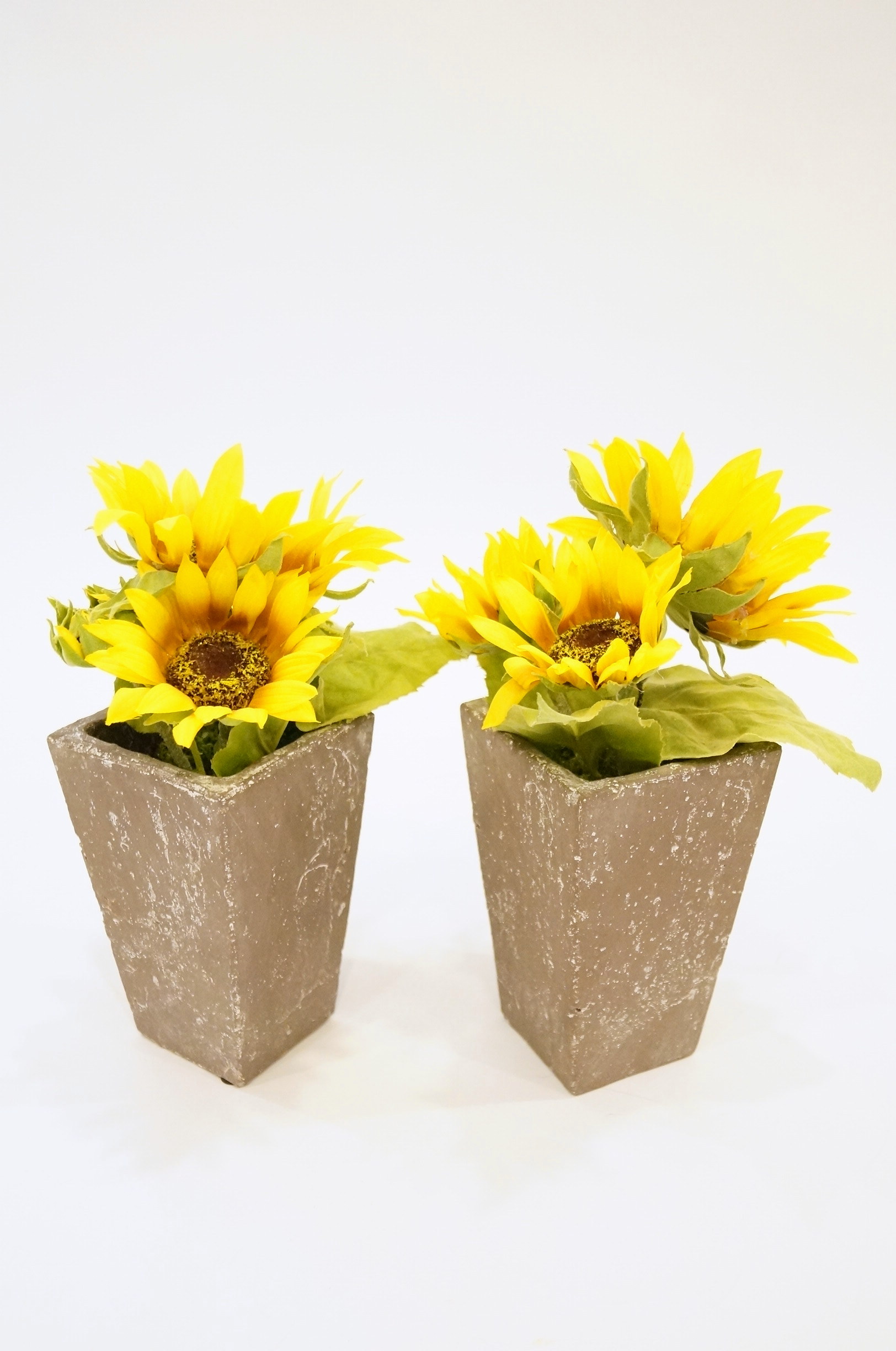 Pair of Faux Sunflower Arrangements