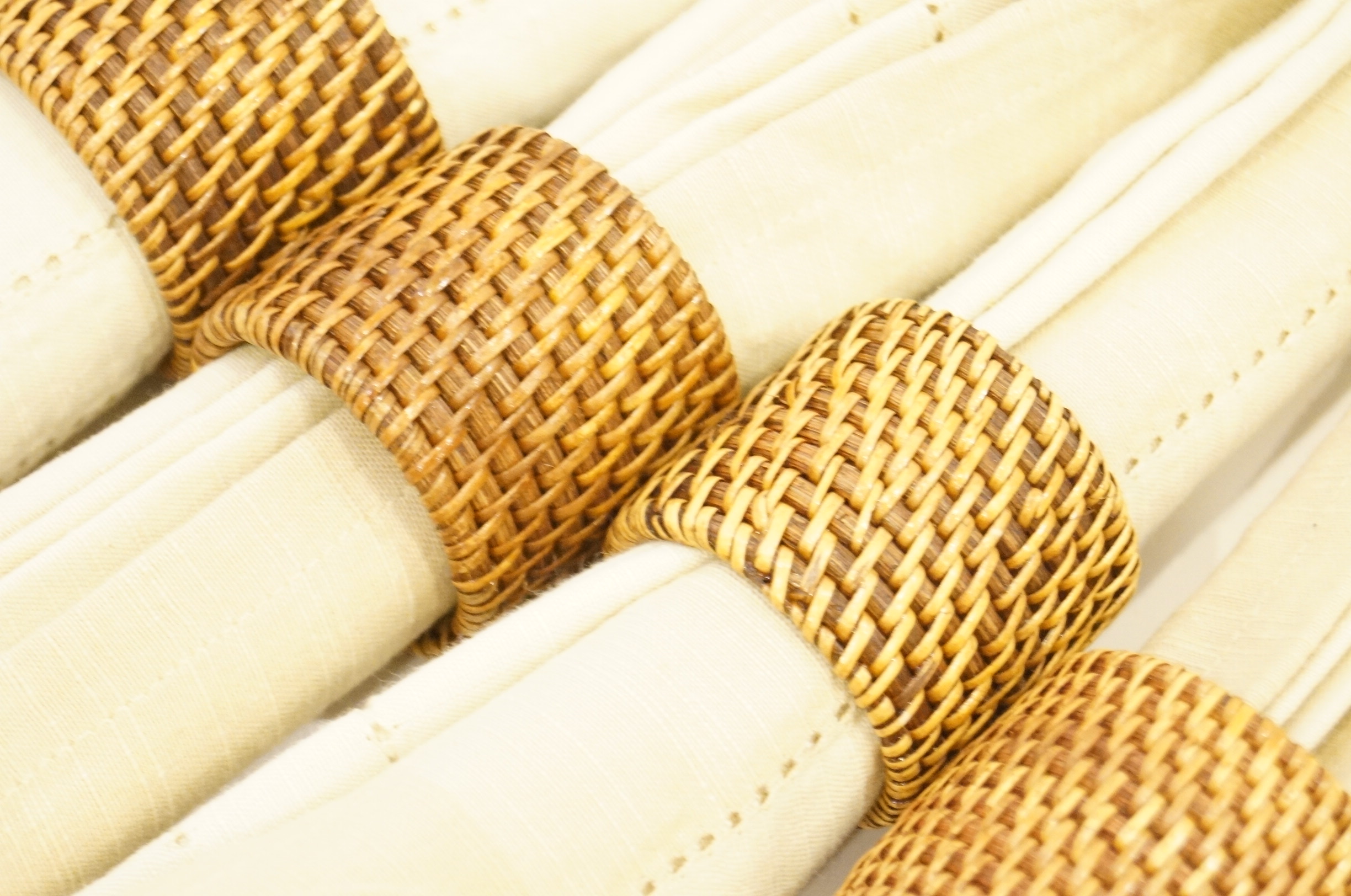 Set of Six Napkins and Holders