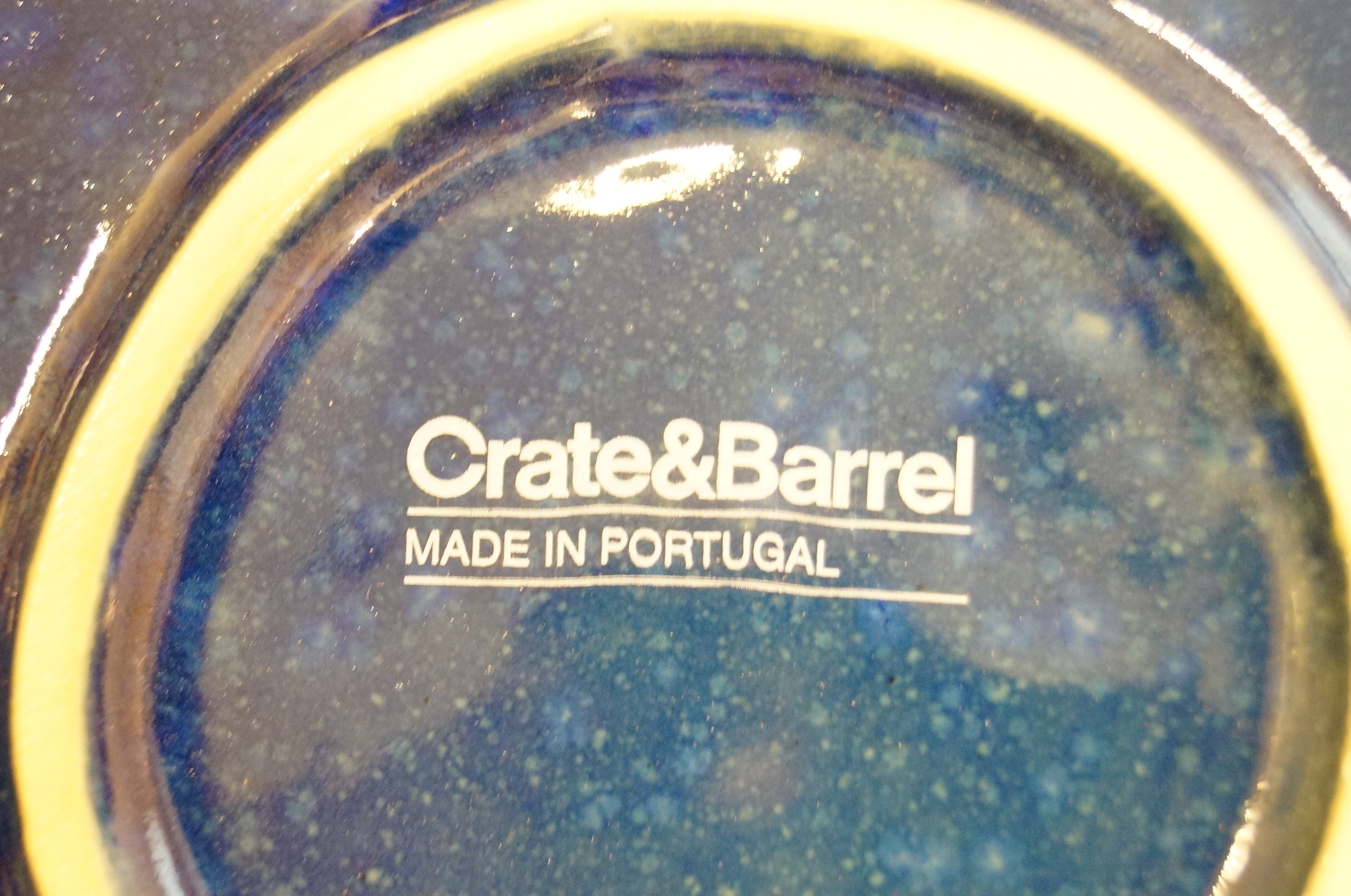 Blue Plates and Four Napkin Holders