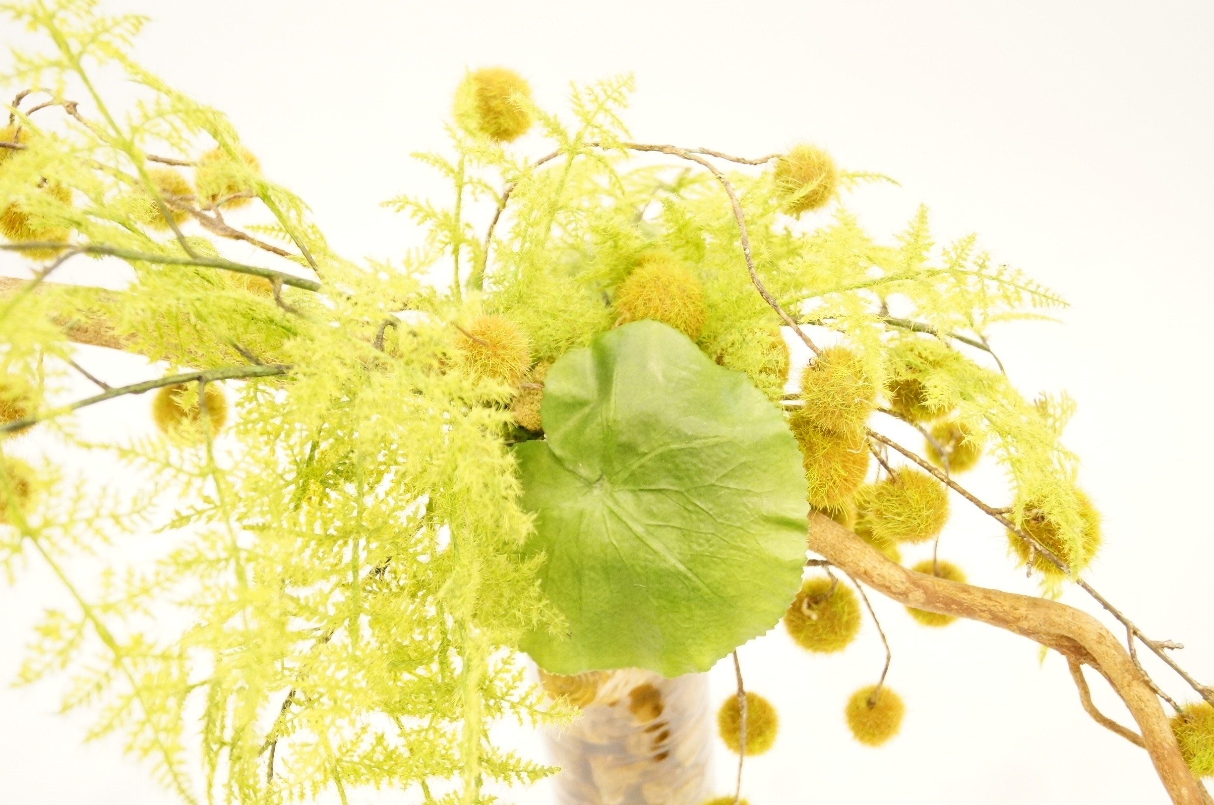 Faux Floral Arrangement in Ceramic Vase