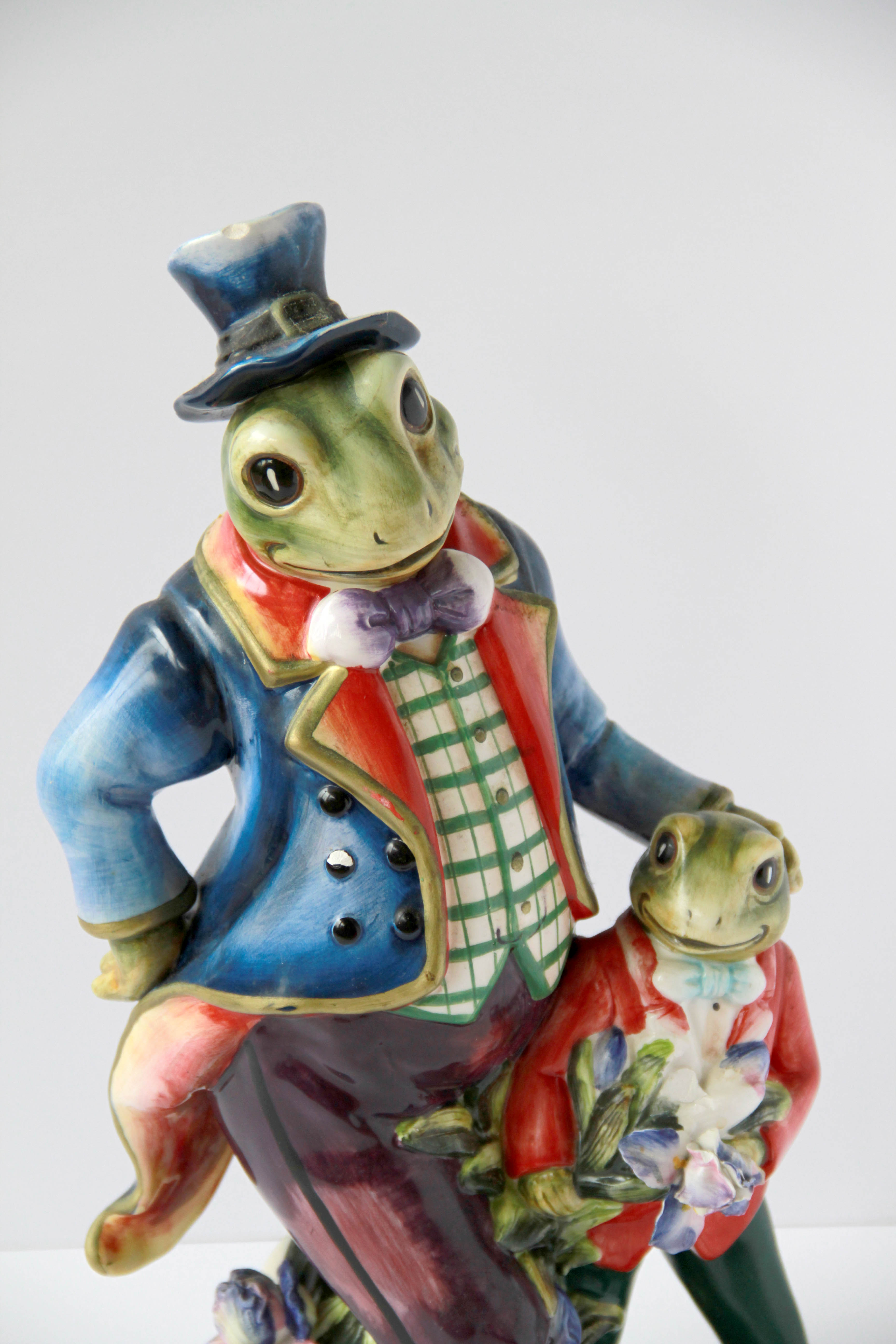 Vintage Gentlemen Frog Figurine