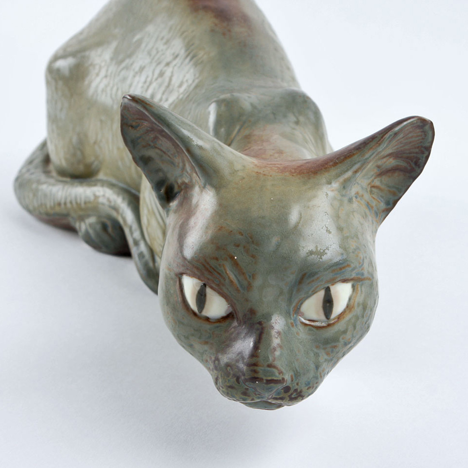 1970's Lladro Ceramic Cat