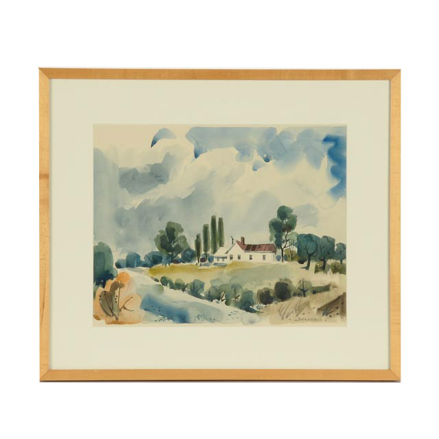 Jack Meanwell Original Watercolor "Landscape"