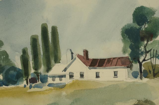 Jack Meanwell Original Watercolor "Landscape"