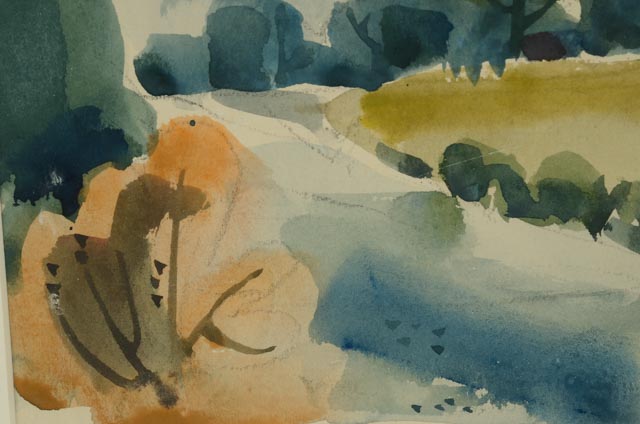 Jack Meanwell Original Watercolor "Landscape"