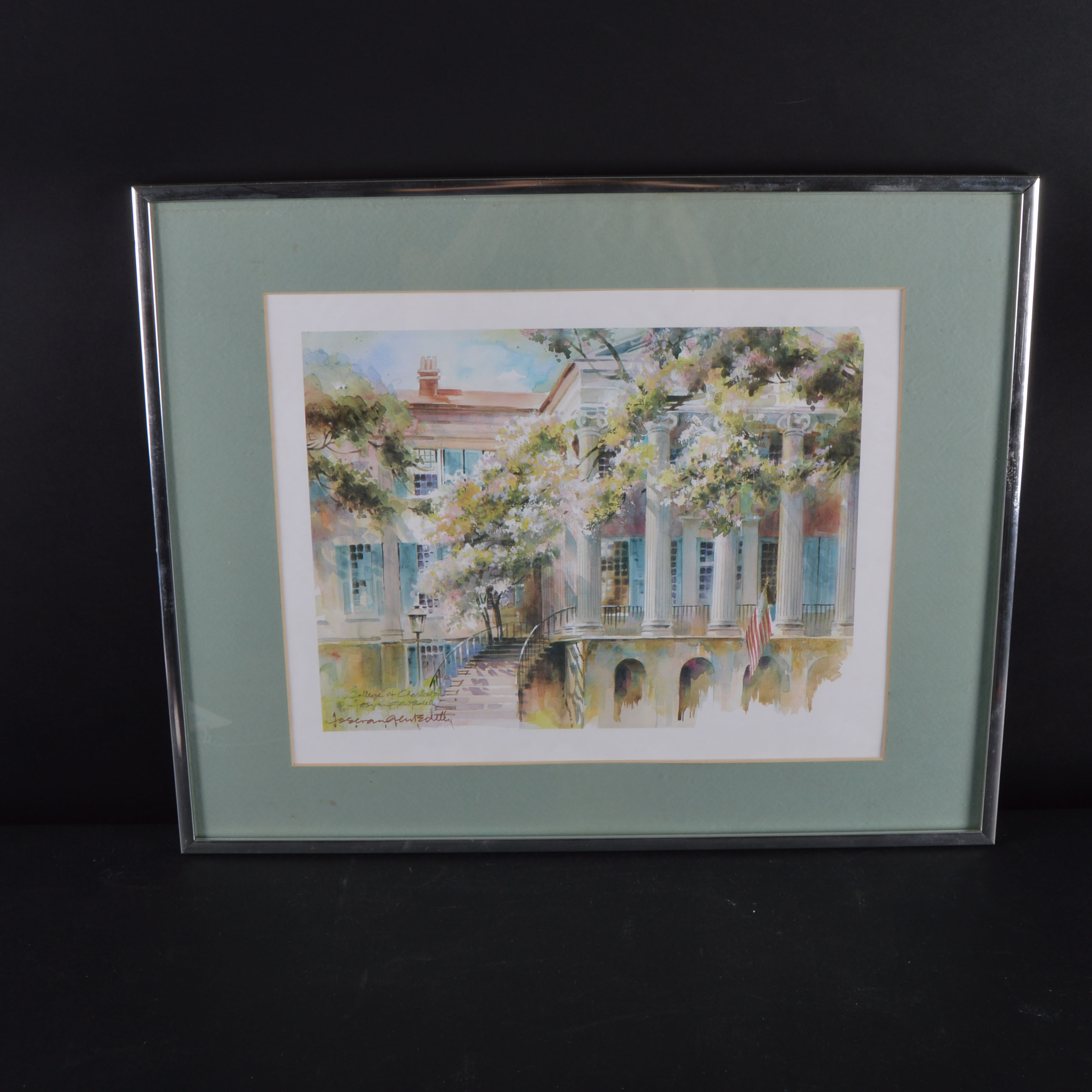 Watercolor Print of College of Charleston's Randolph Hall
