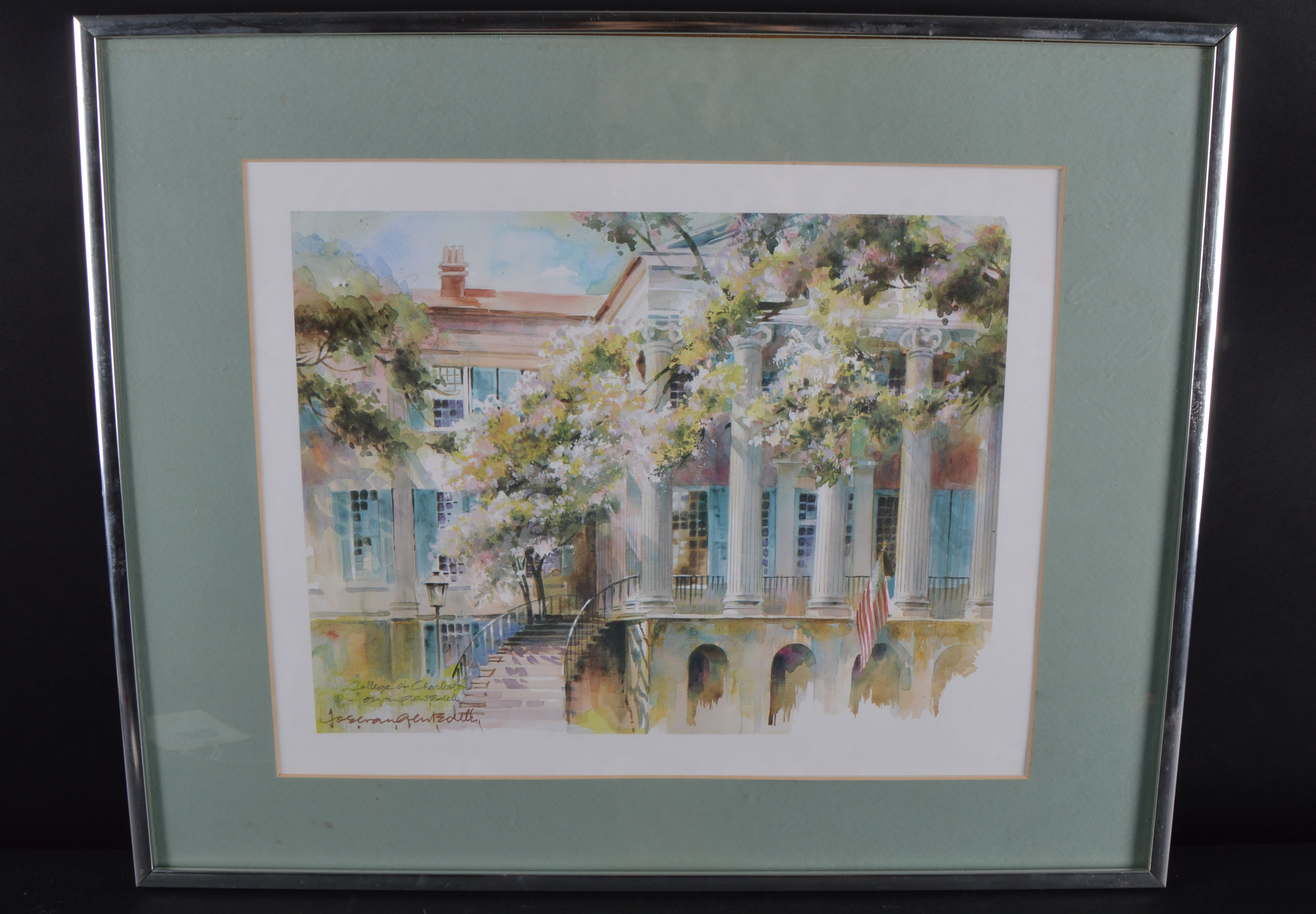 Watercolor Print of College of Charleston's Randolph Hall