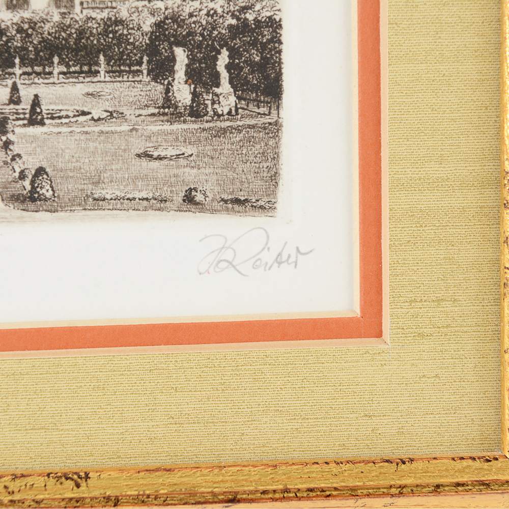 Artist Signed Etching of Salzburg