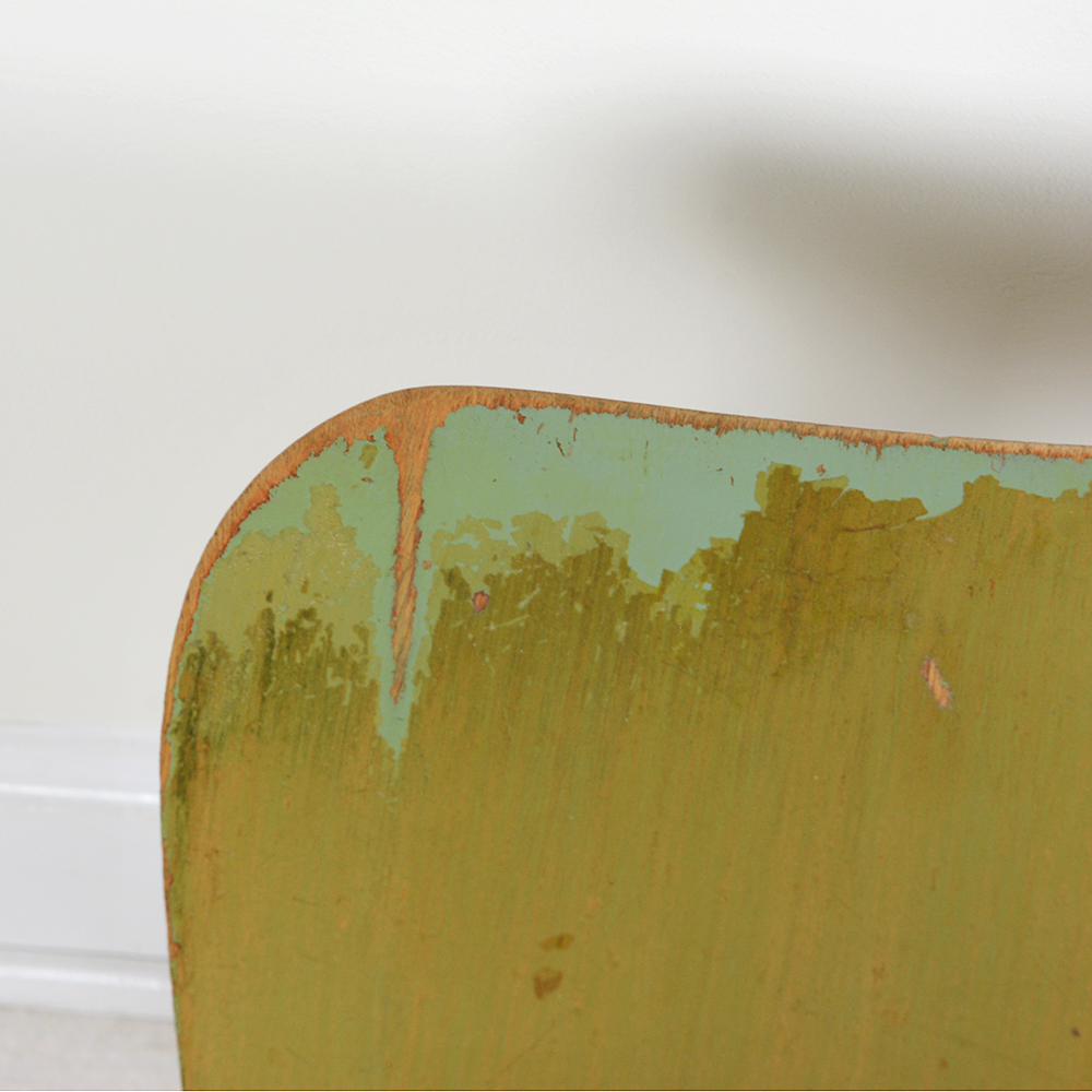 Vintage Painted Brace Back Side Chair