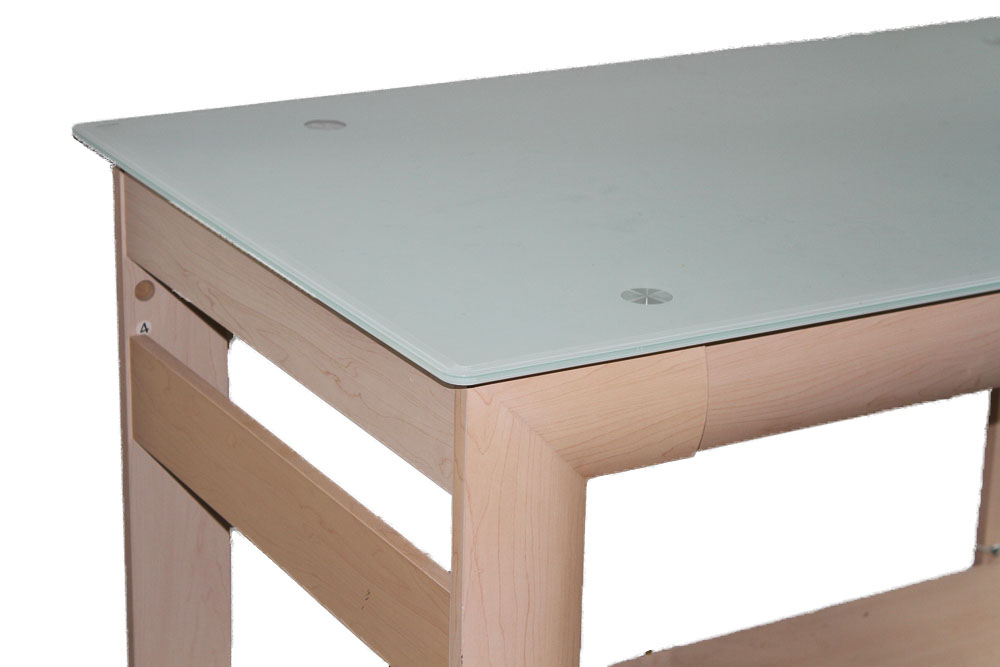 Desk With Tempered Glass Top