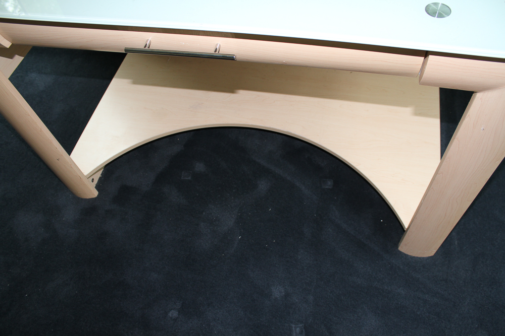Desk With Tempered Glass Top