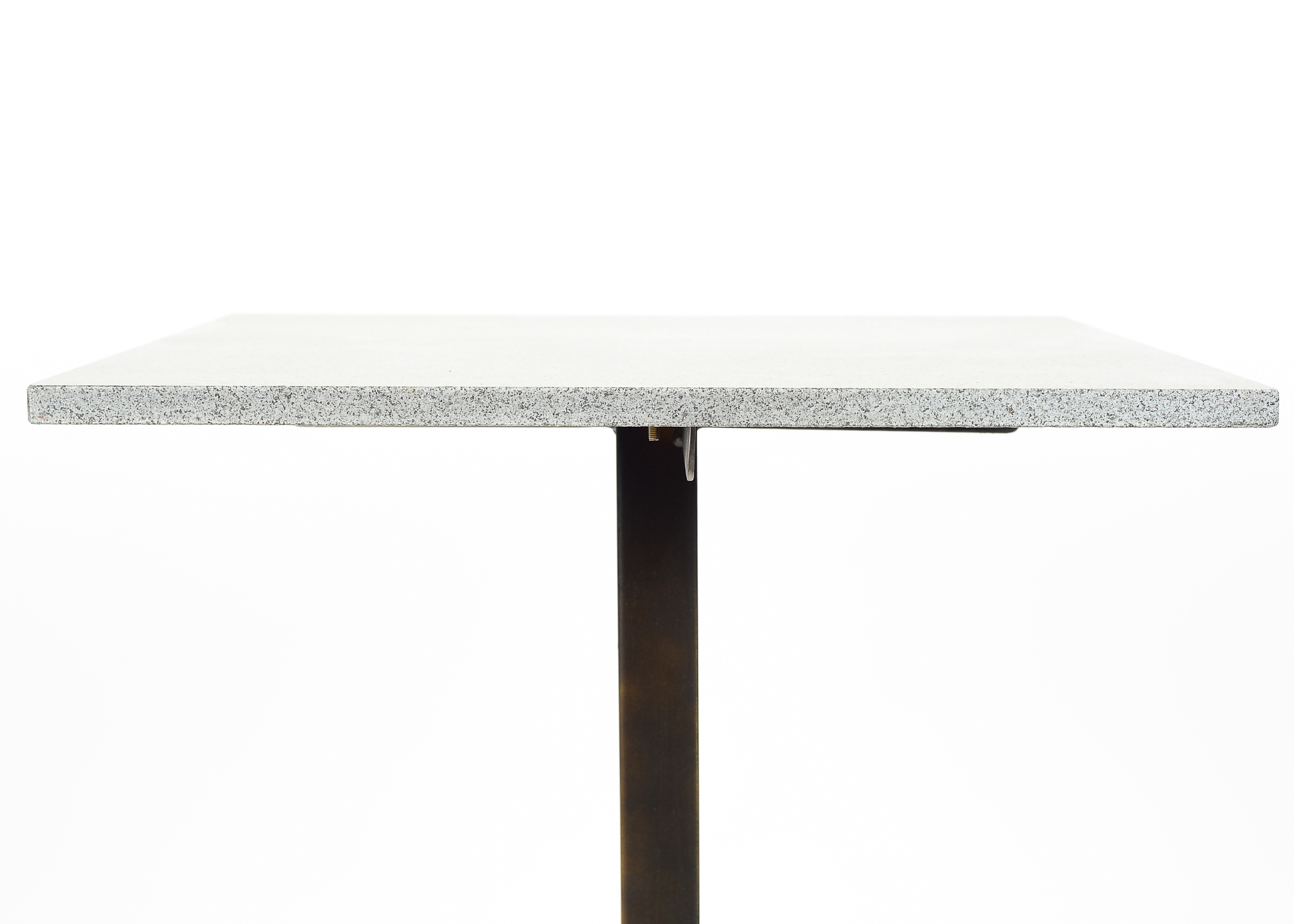 Stone and Metal Side Table by Noir