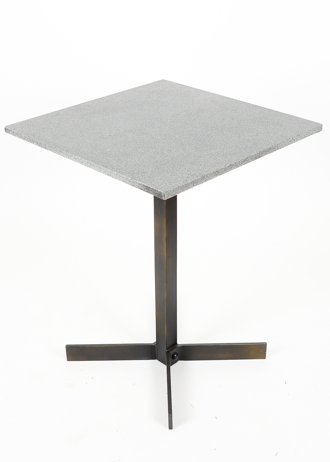 Stone and Metal Side Table by Noir