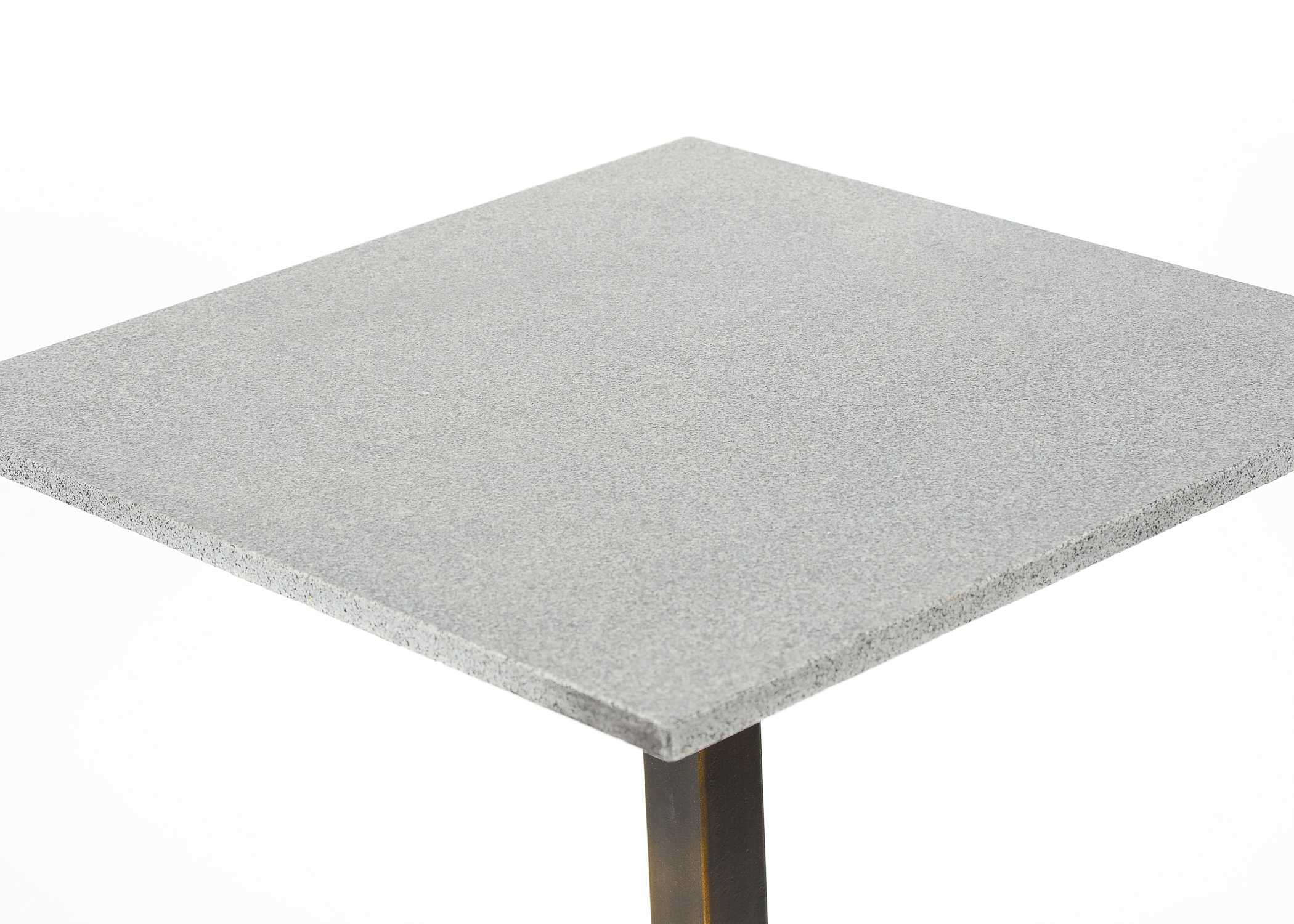 Stone and Metal Side Table by Noir