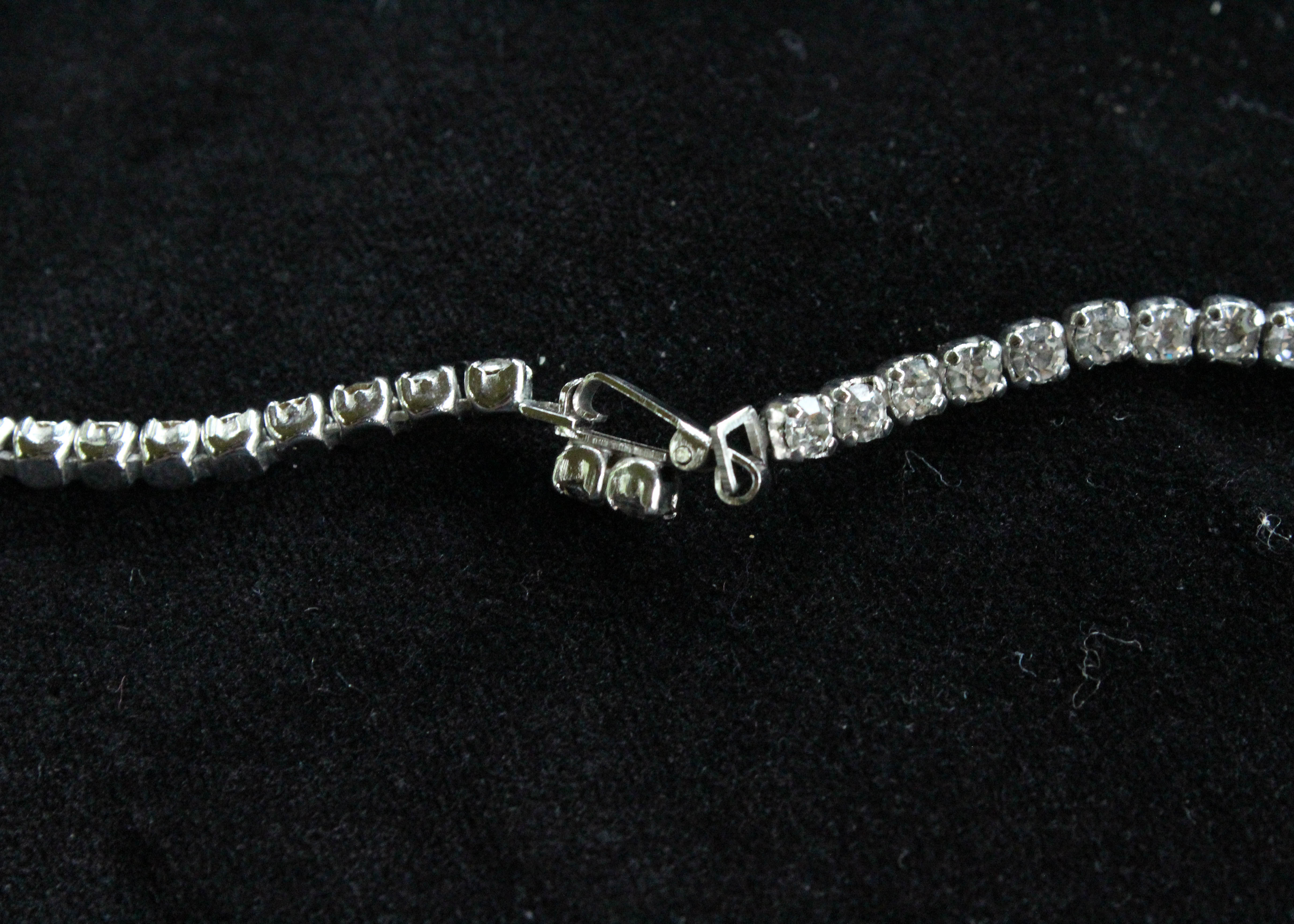 Collection of Vintage Costume Jewelry with Crystal Rhinestones, Including Kramer