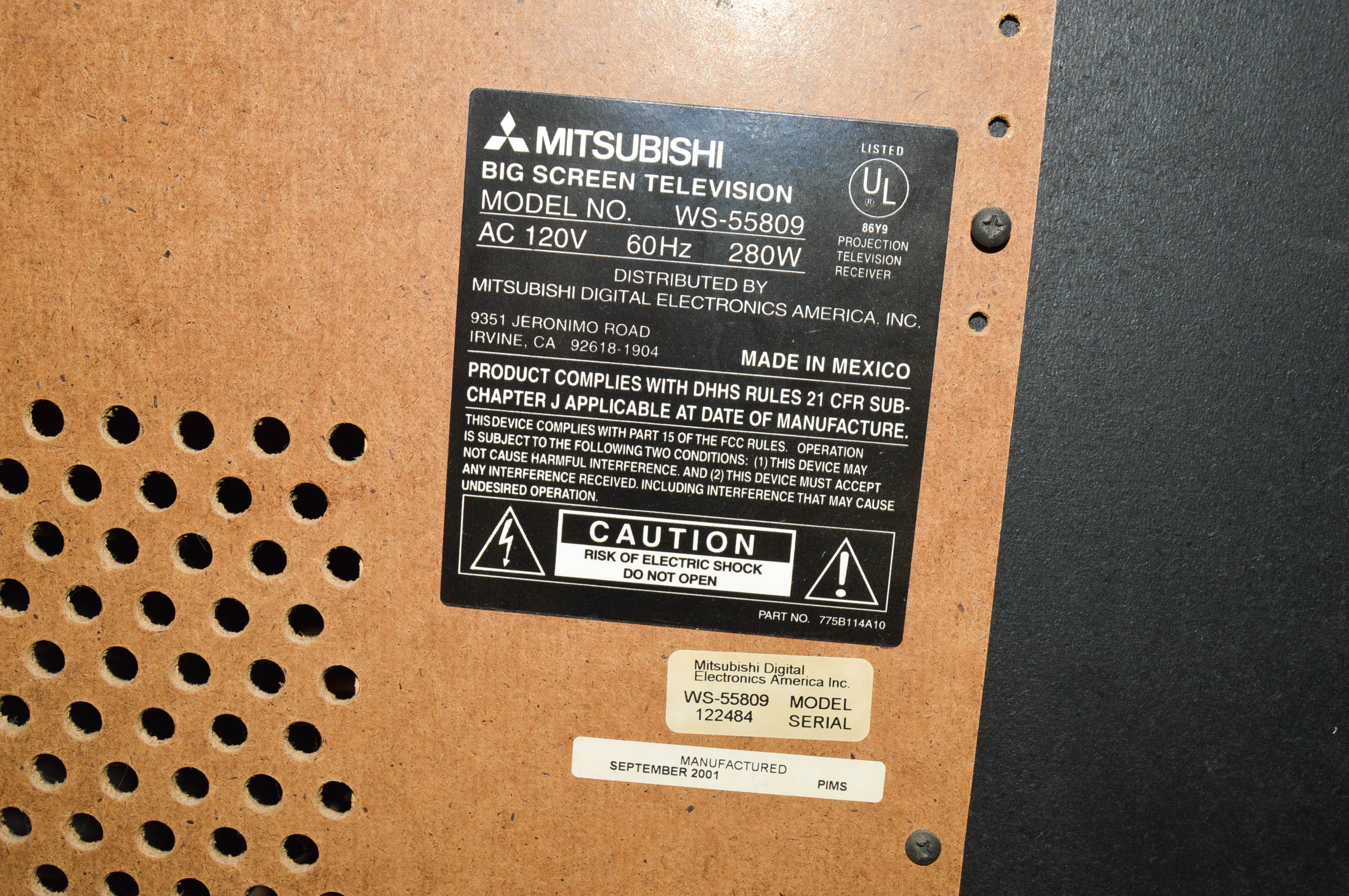 Mitsubishi Big Screen TV