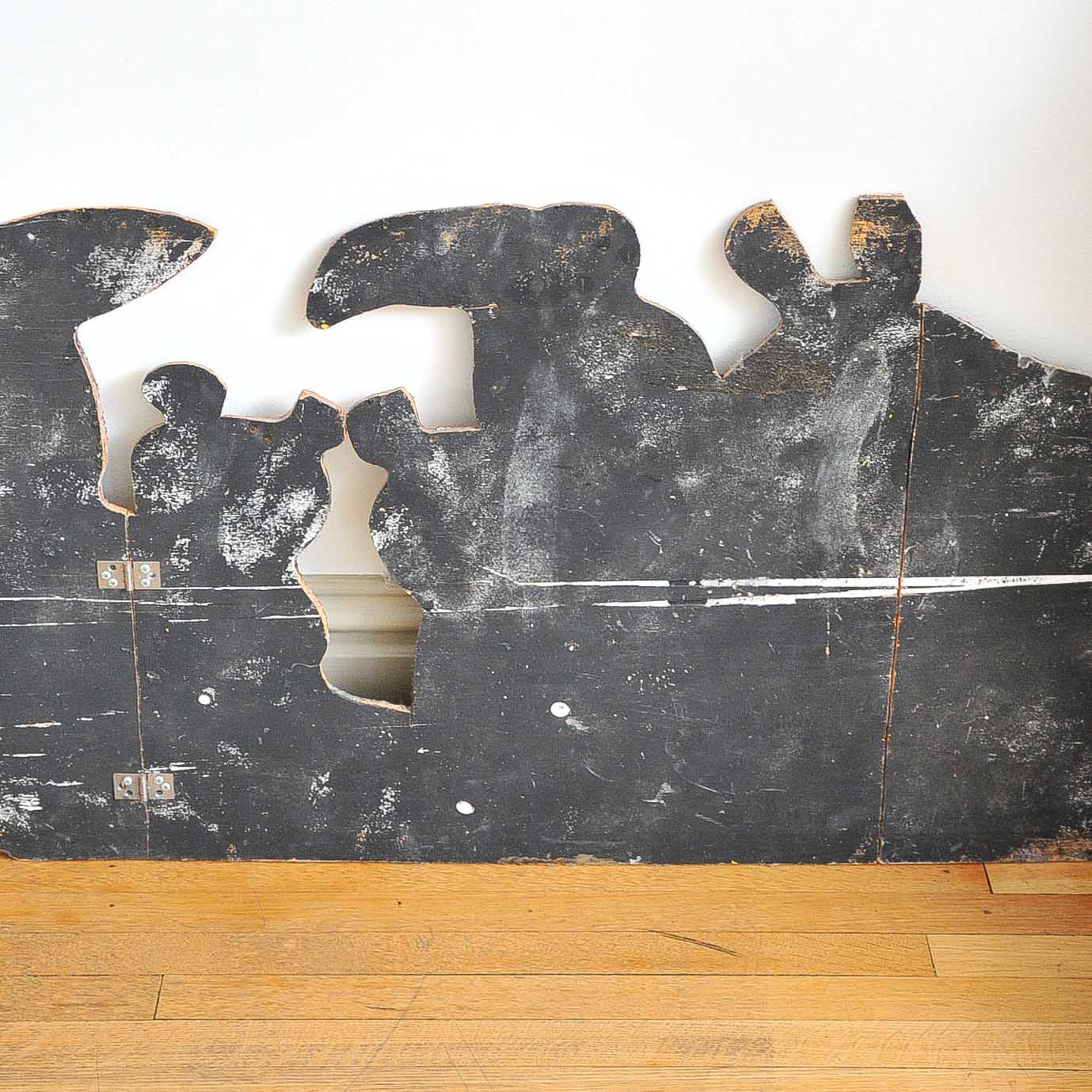 Painted Wood Animal-Themed Divider by Dan Shupe