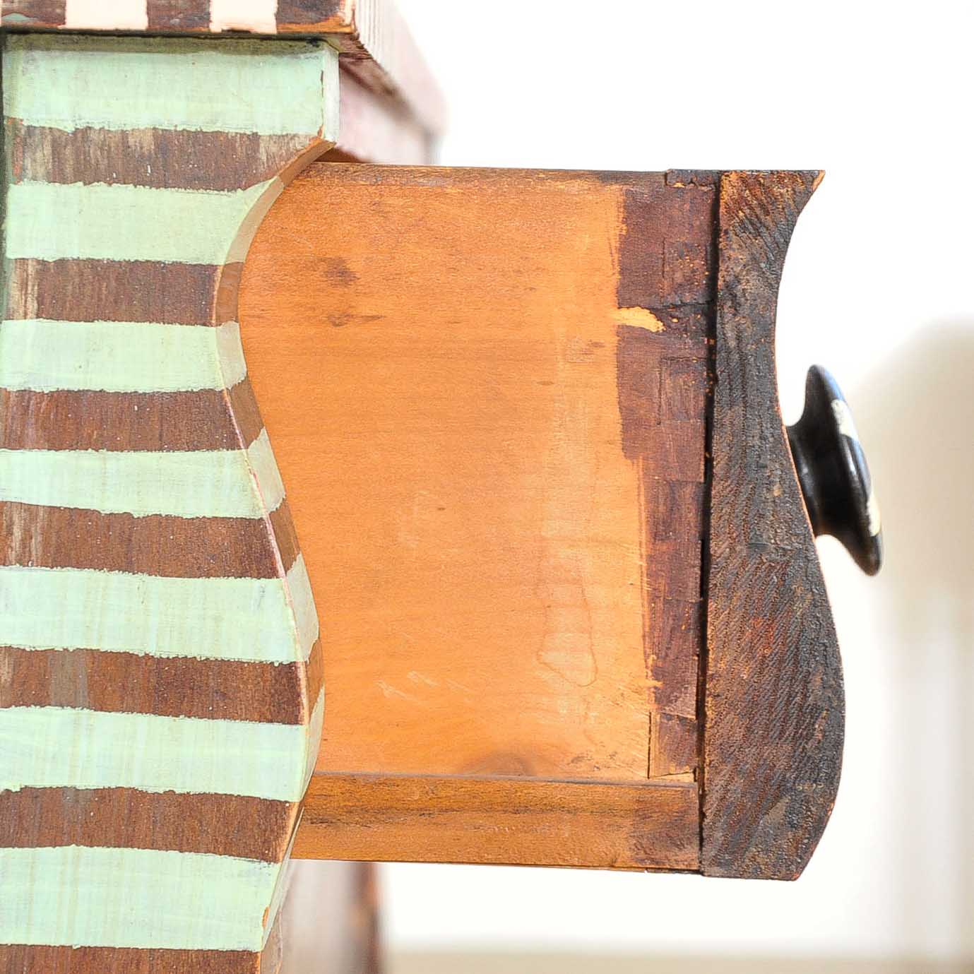 Painted Wood Chest of Drawers