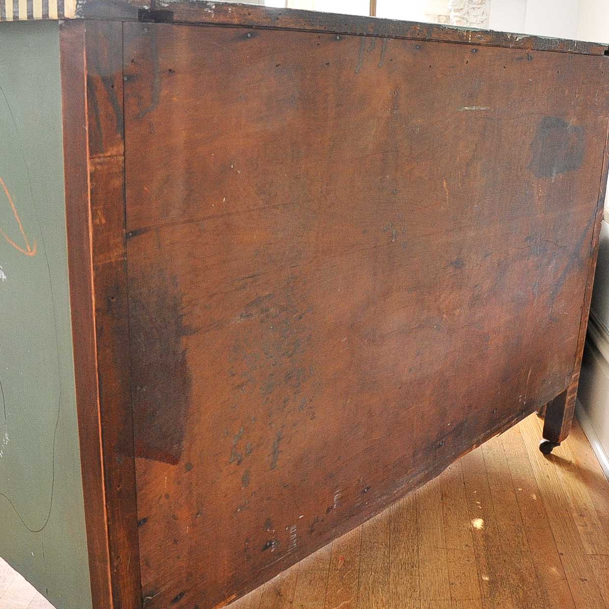 Painted Wood Chest of Drawers