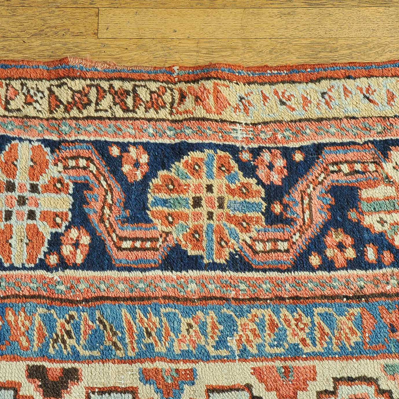 Handwoven Wool Heriz Serapi Area Rug