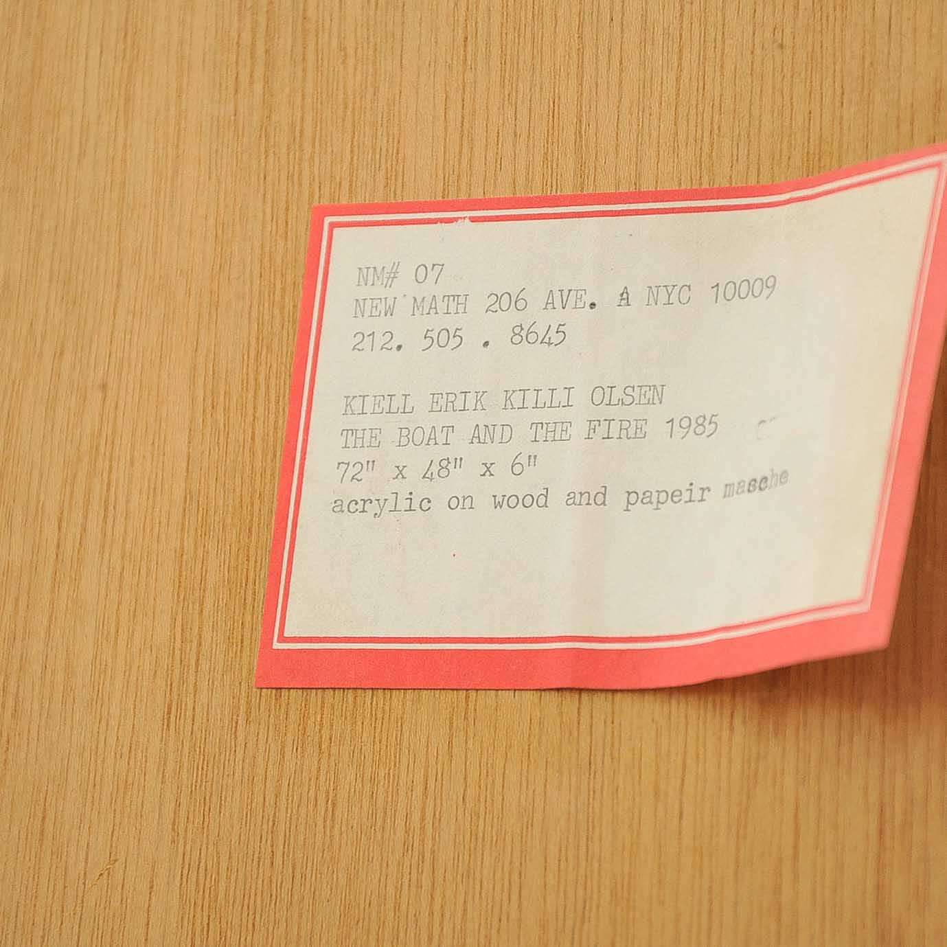 Kjell Erik Killi Olsen Acrylic on Wood with Paper Mache