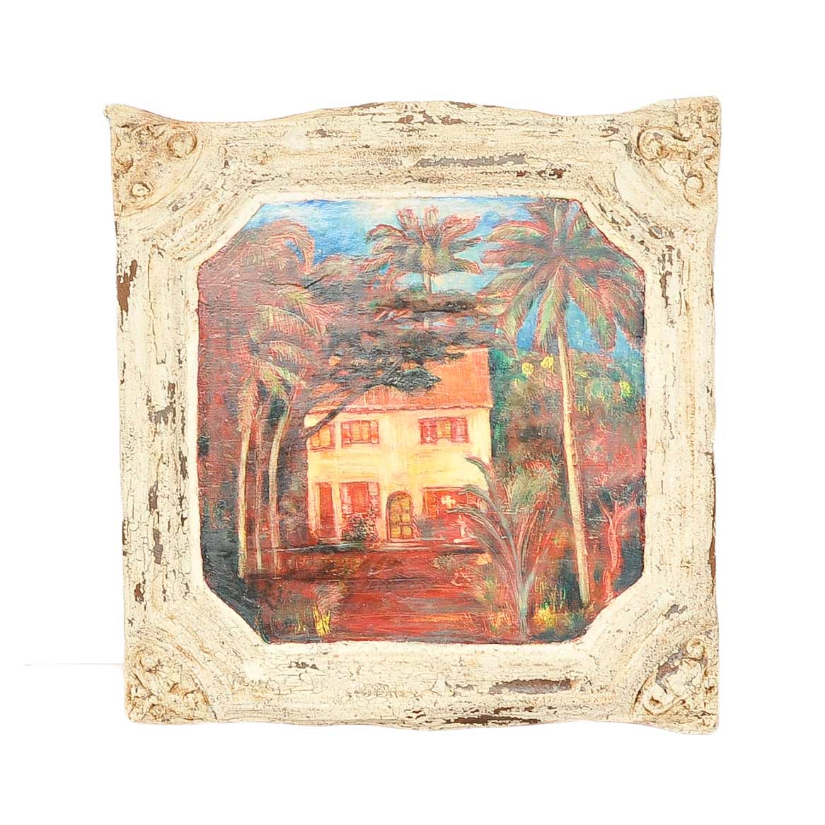 Original Warren Long Oil on Wood Painting