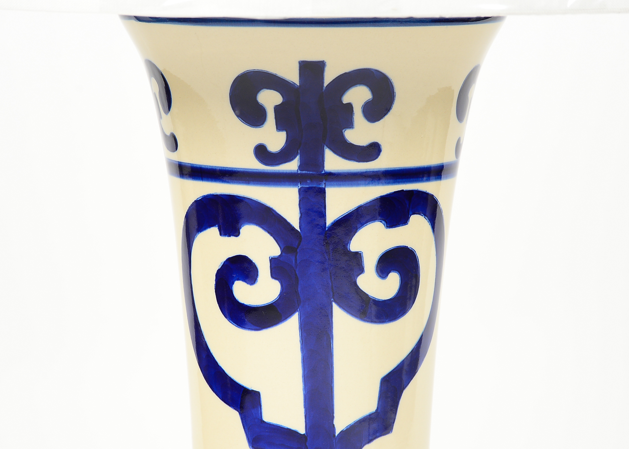 Pair of Blue and White Ceramic Table Lamps